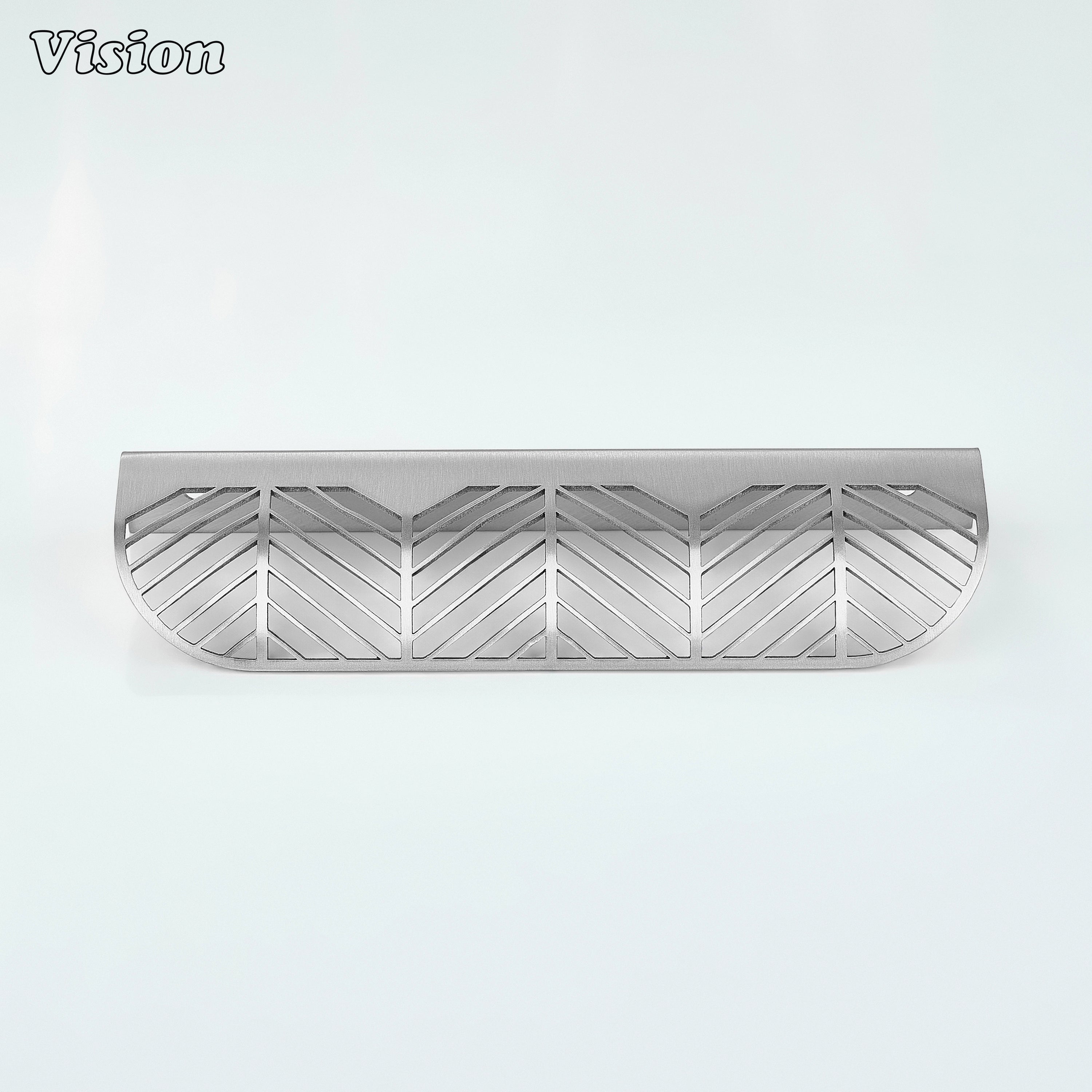 Cabinet handle in Silver finish with plain profile for furniture units