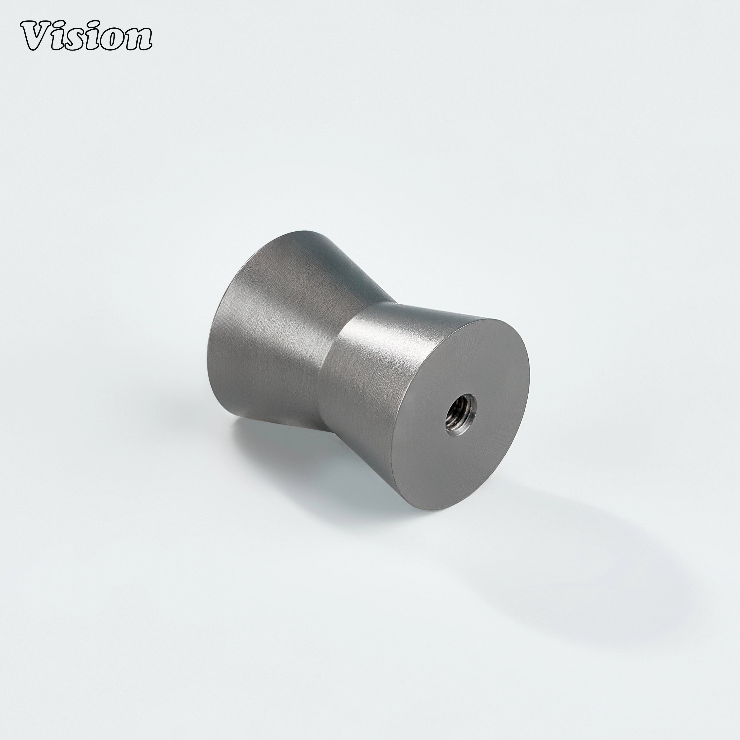 Plain Gunmetal cabinet knob in solid brass designed for furniture drawers