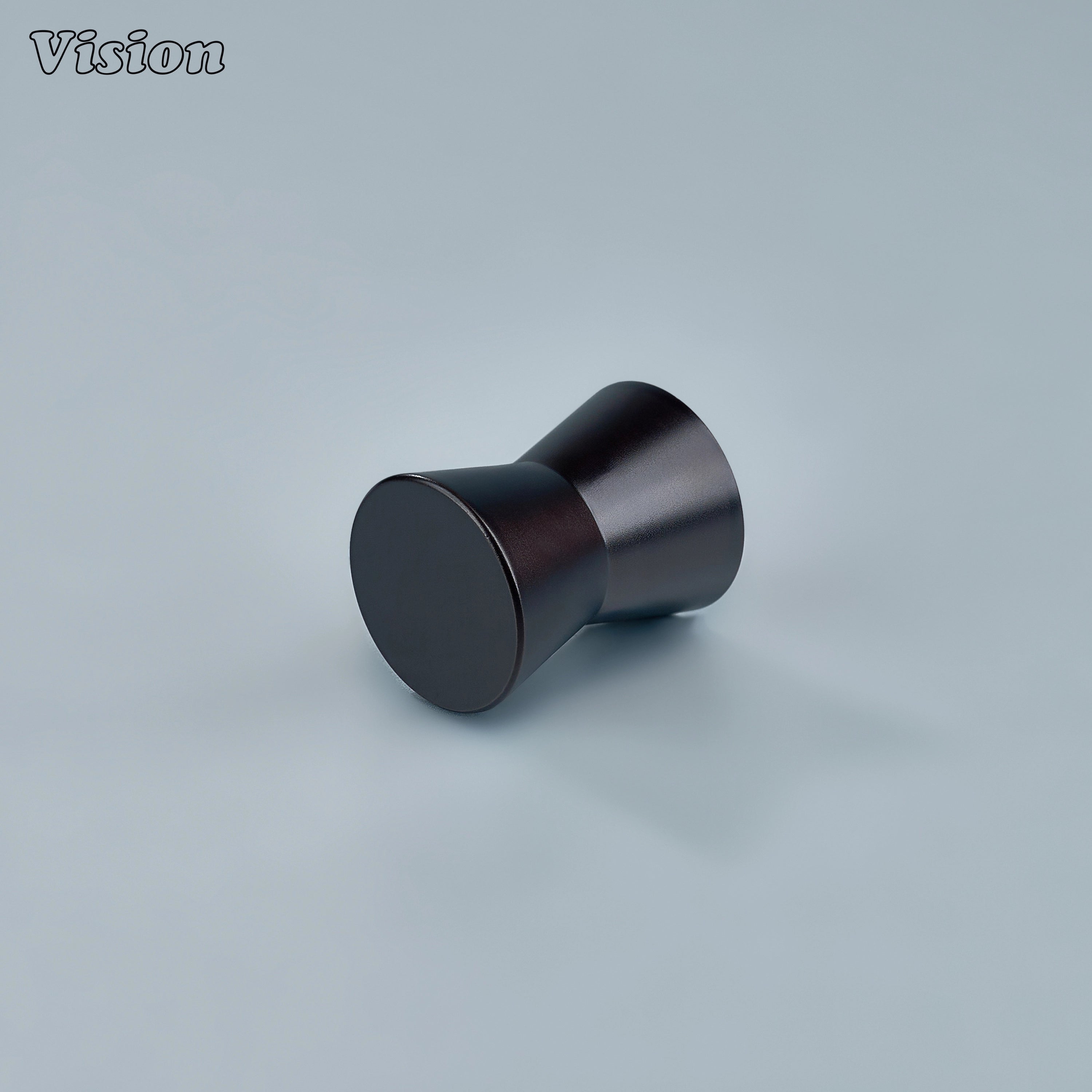 Silver finish cabinet knob in solid brass designed for furniture drawers