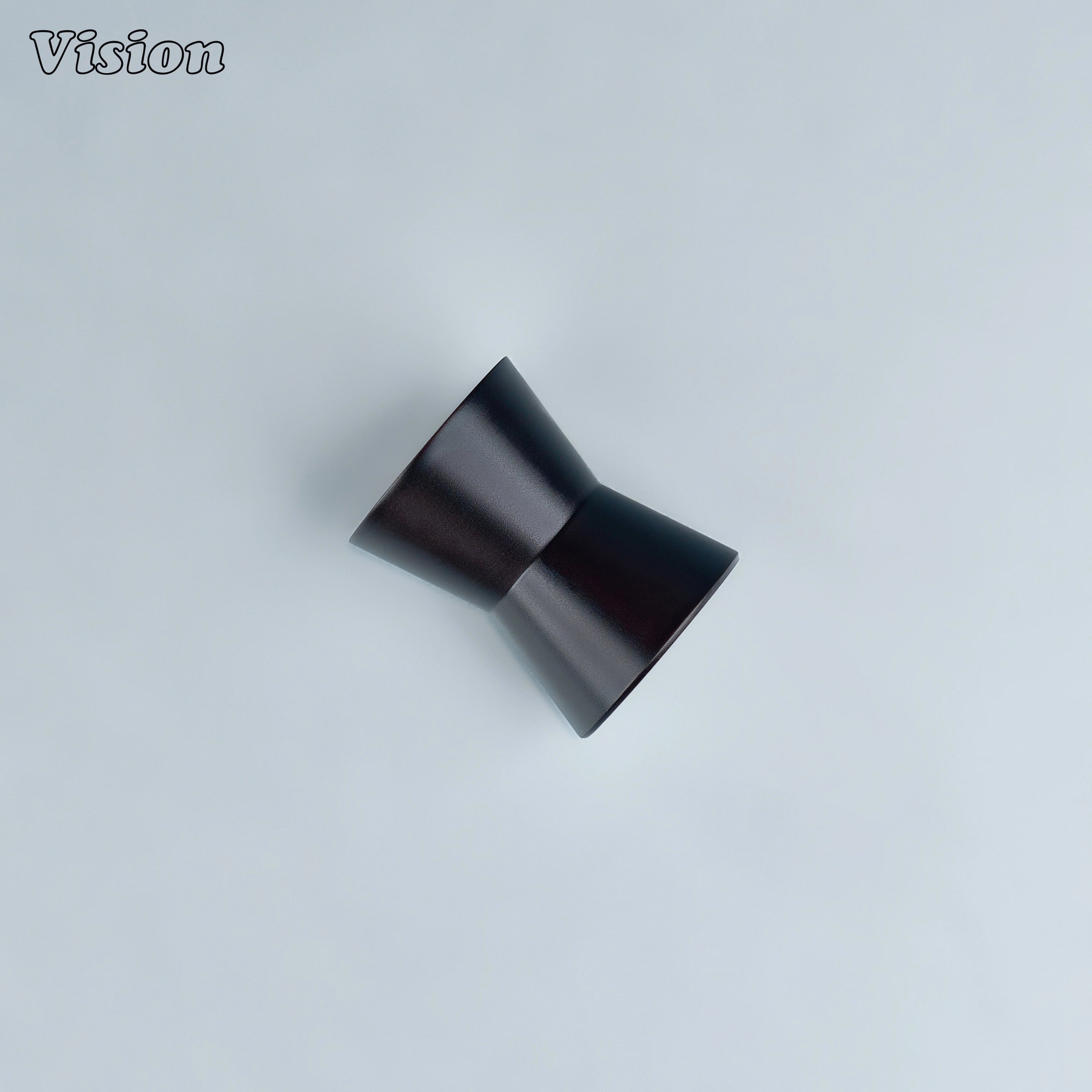 Tapered round cabinet knob in Silver solid brass for cupboard doors