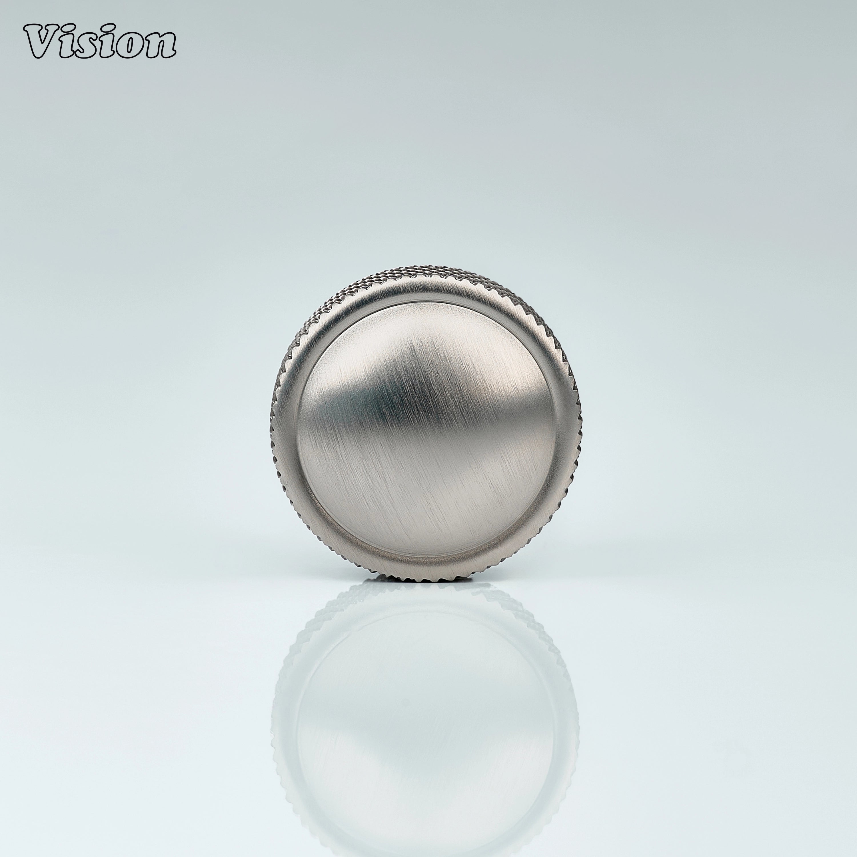 Modern round cabinet knob in Silver for kitchen cabinets and wardrobes