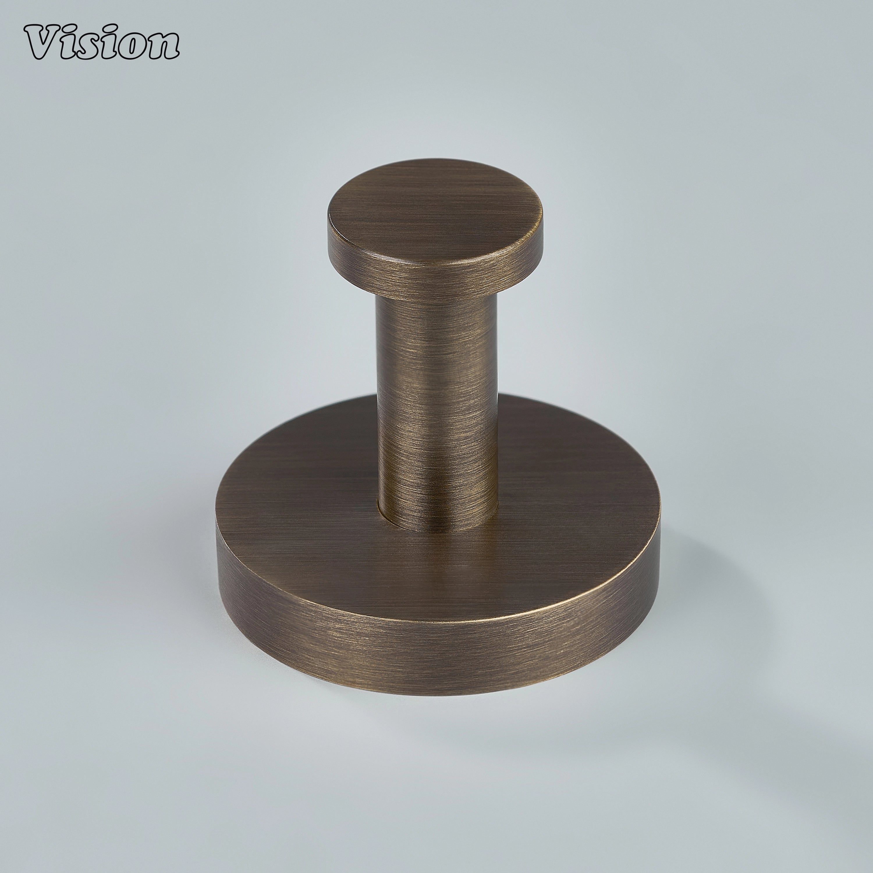 Plain profile wall hook in Antique Bronze finish for furniture organization