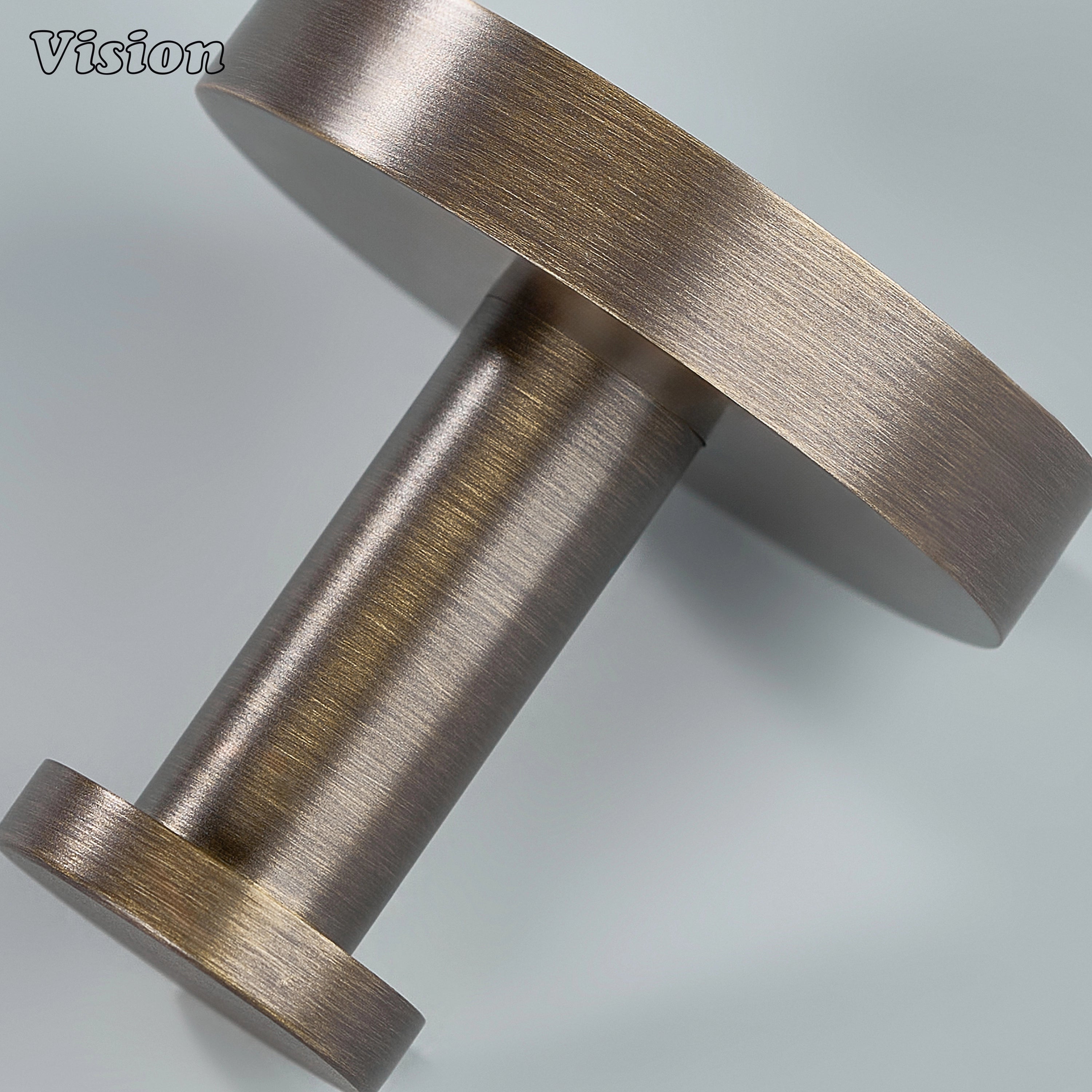 Antique Bronze brass wall hook with round disc base for bathrooms