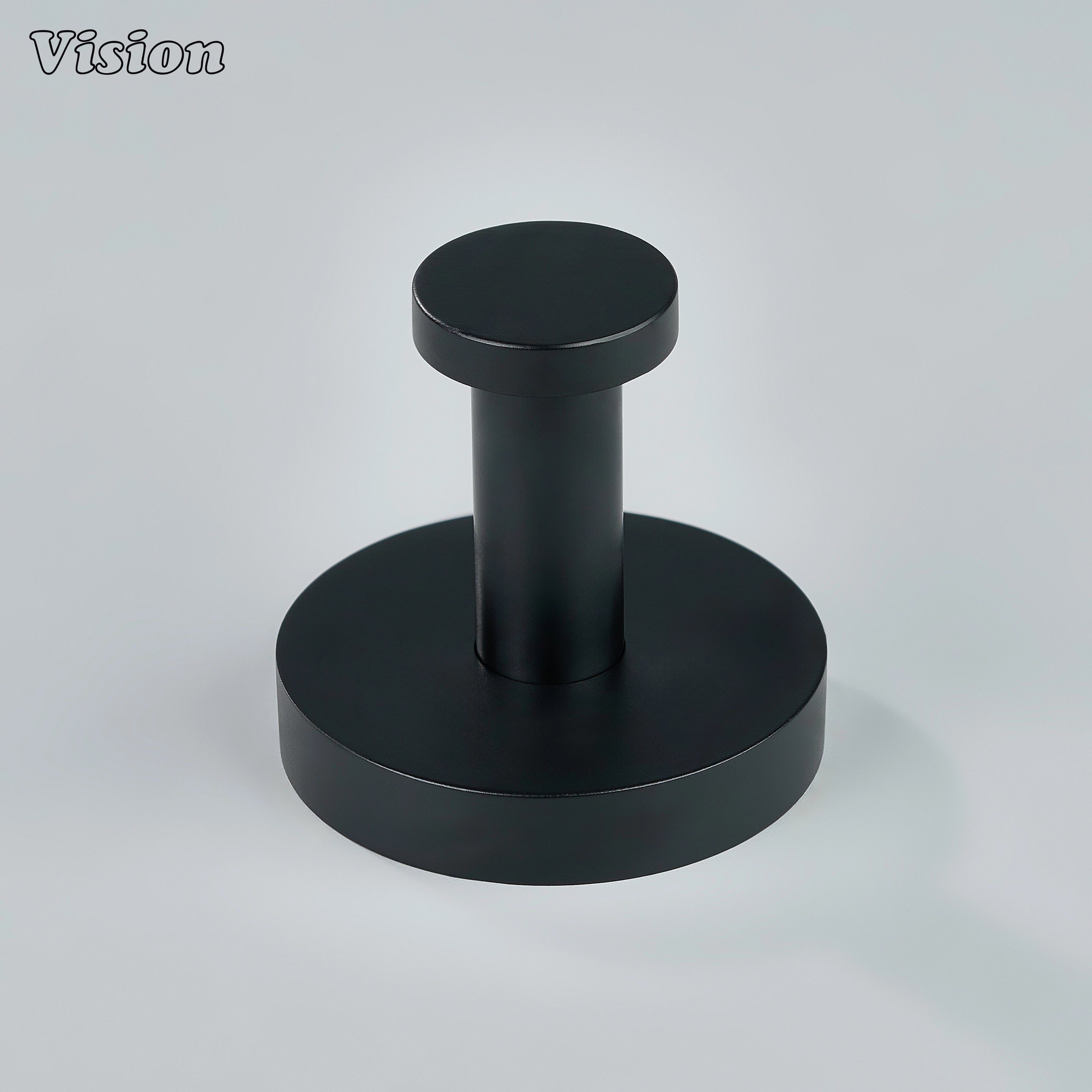 Plain profile Black wall hook for bedroom and dressing areas