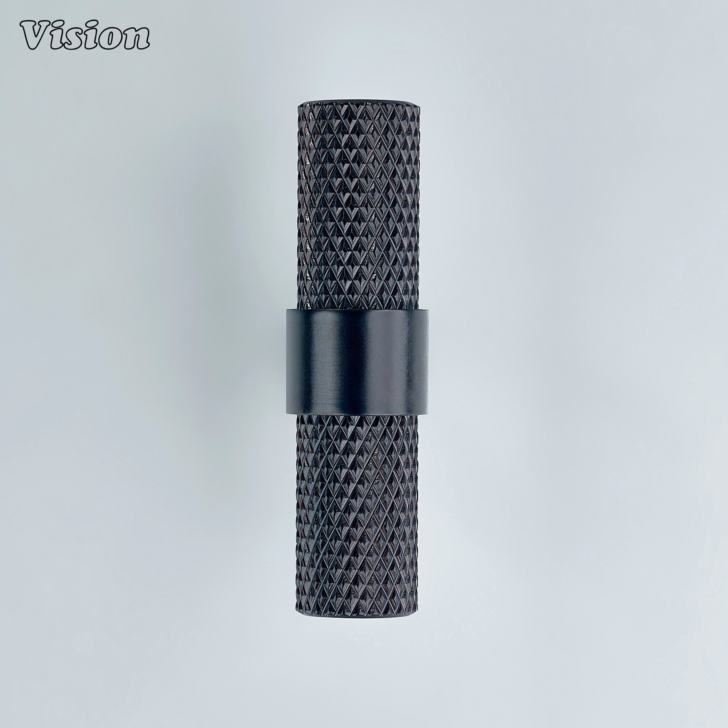Polished oil rubbed bronze knurled T-knob used for modular kitchen drawers.