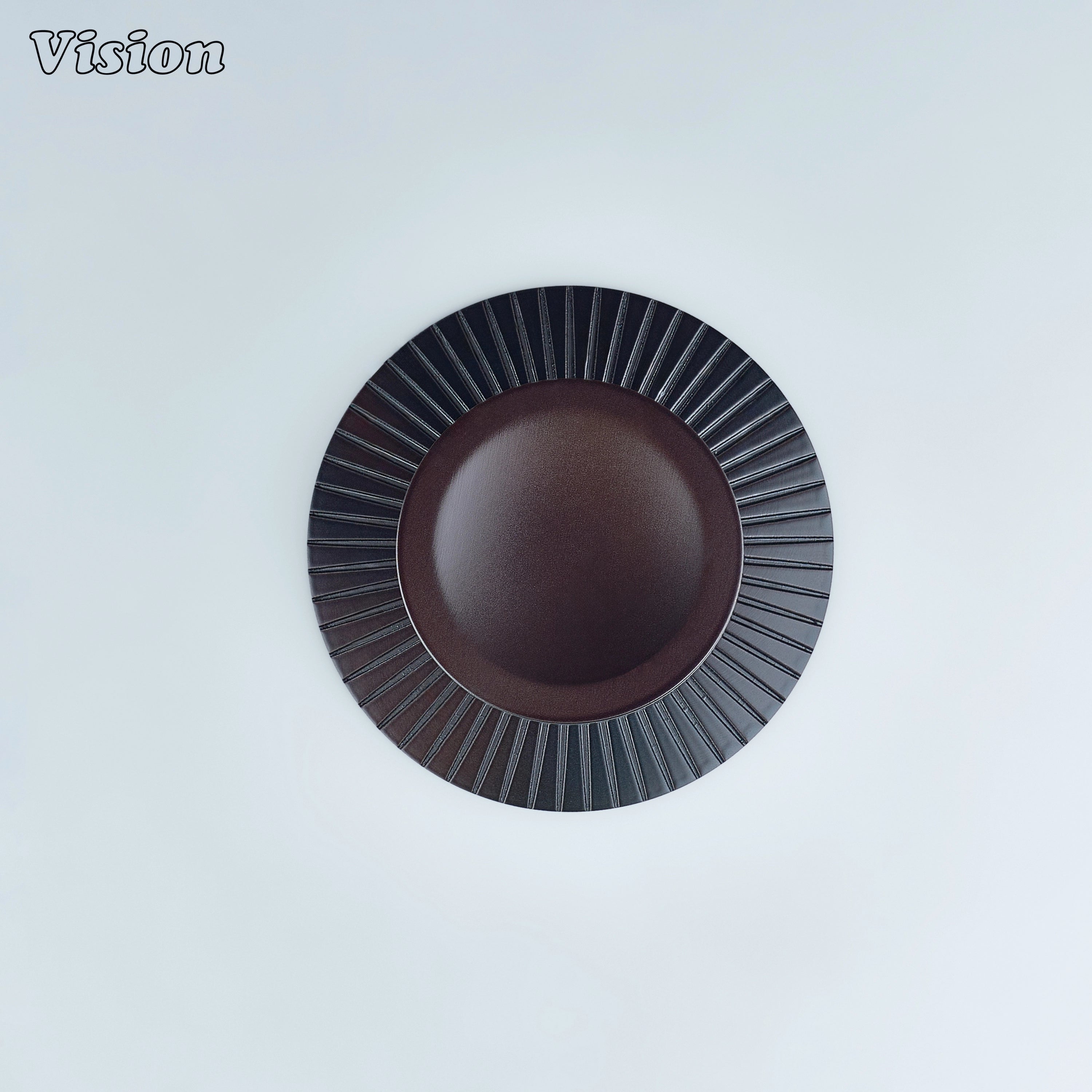 Comet Solid Brass Knob with Star Knurled Circular Plate in Oil Rubbed Bronze for kitchens