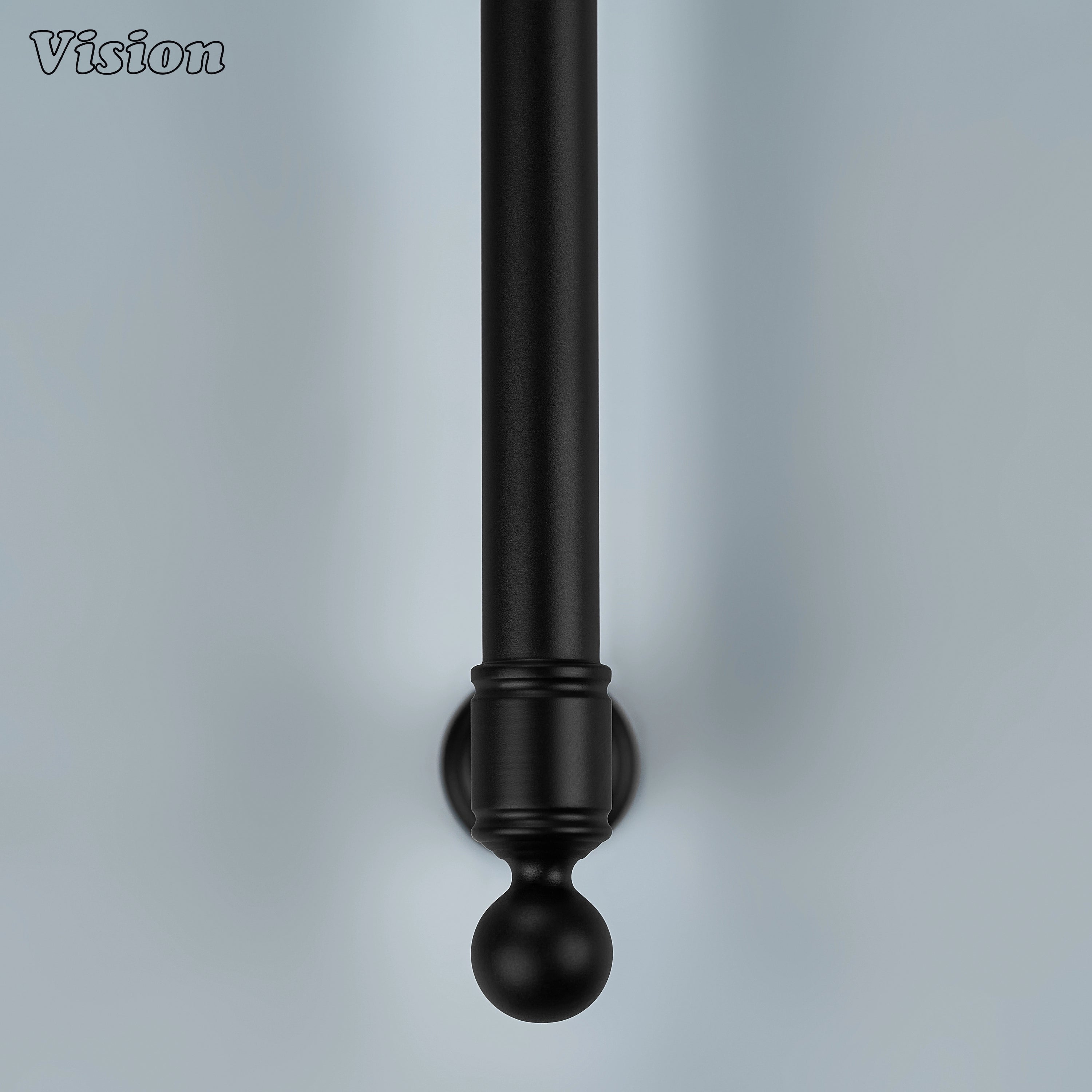 Solid brass black architectural drawer pull on premium wooden cabinets
