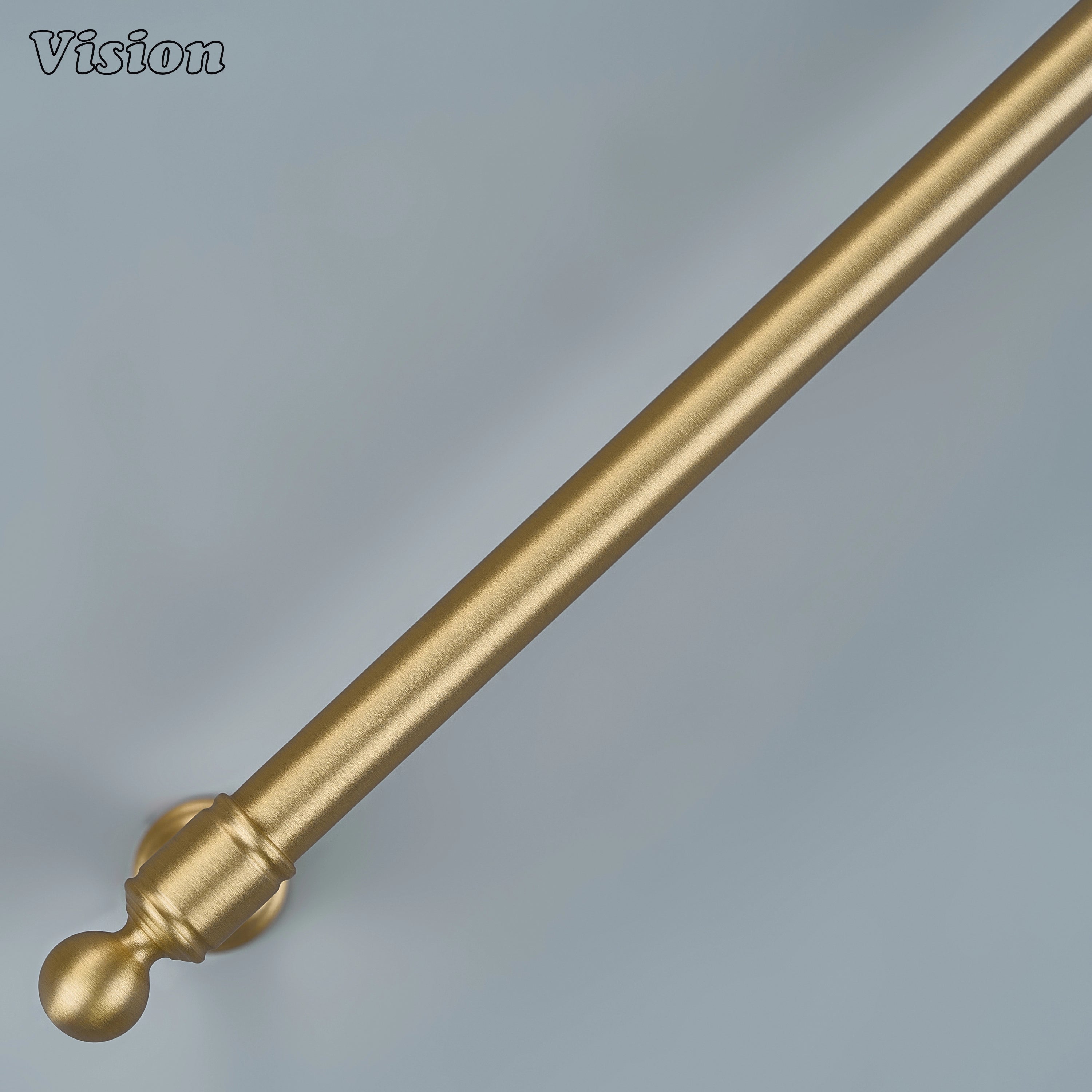 Solid brass gold architectural drawer pull on premium wooden cabinets