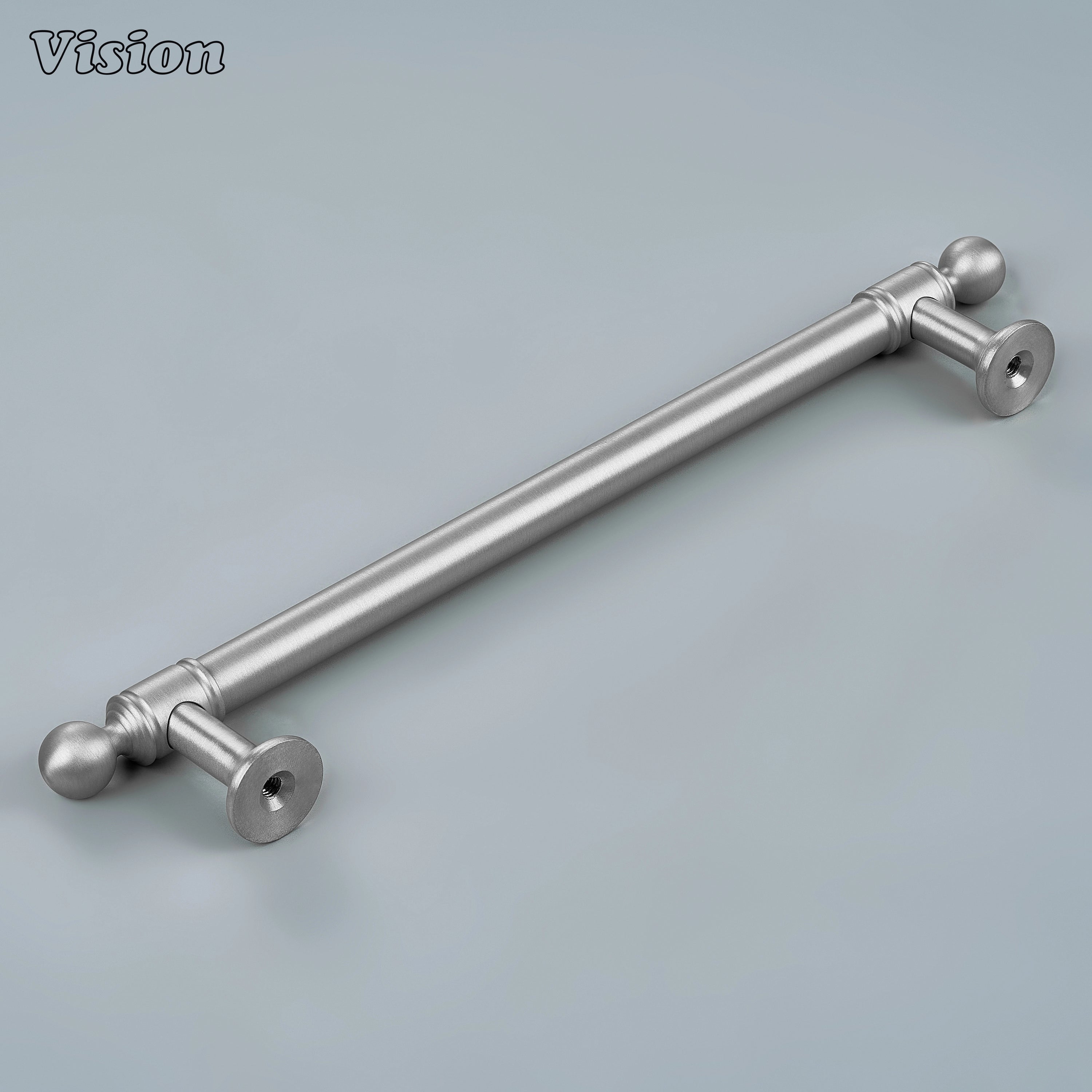 Geometric silver brass cabinet handle for luxury living room built-ins
