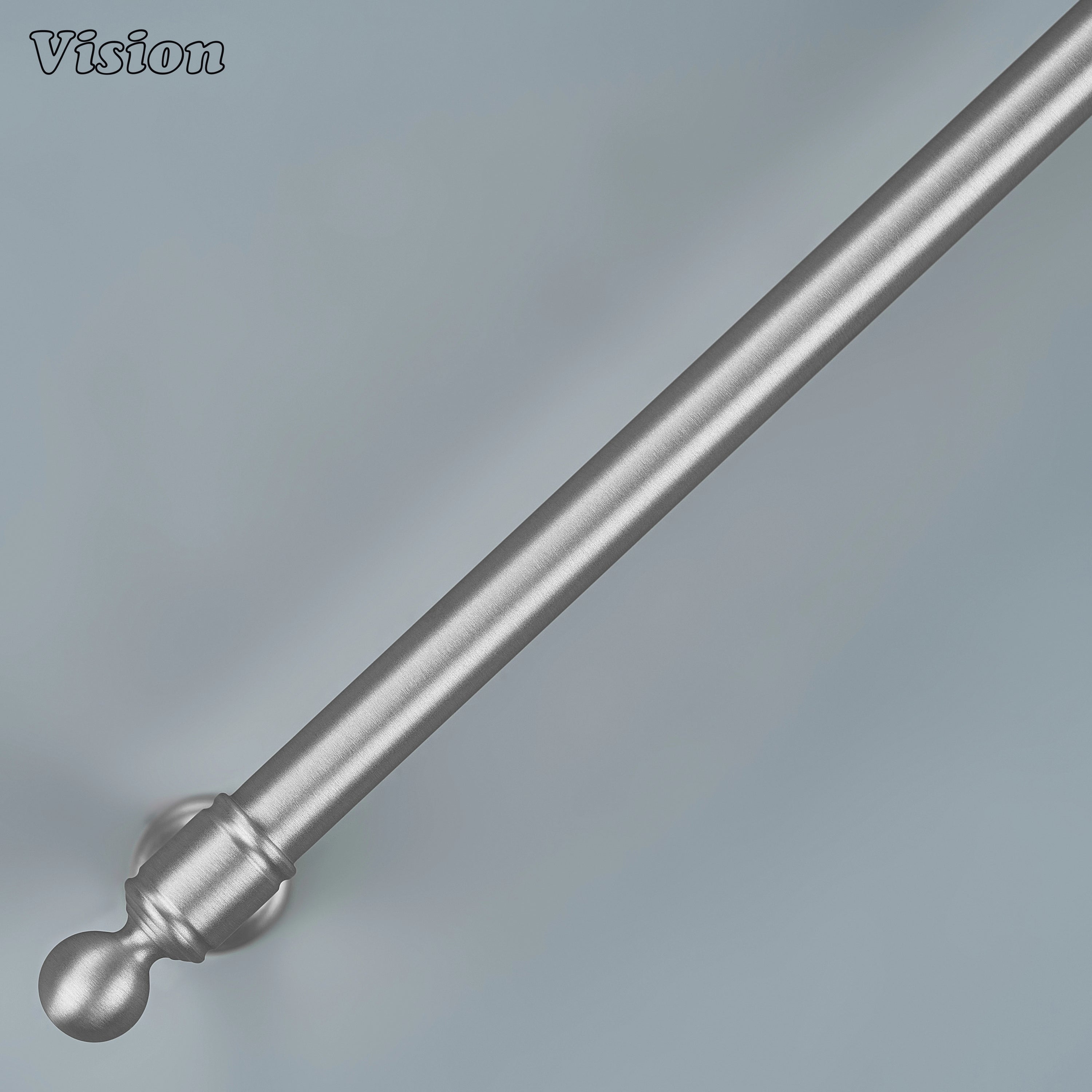 Solid brass silver architectural drawer pull on premium wooden cabinets