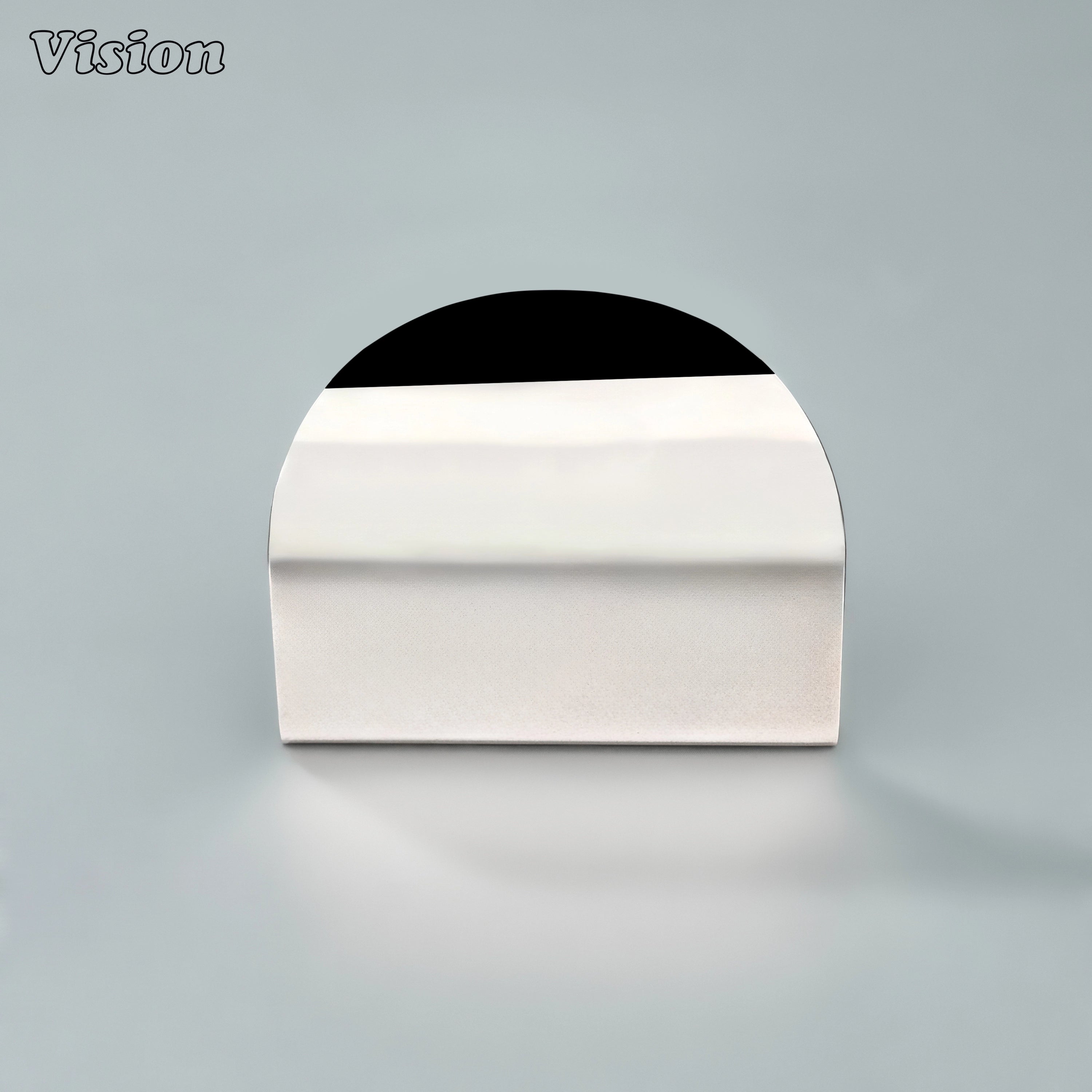 Polished Nickel plain curve cabinet handle with smooth rounded edges for kitchen drawers