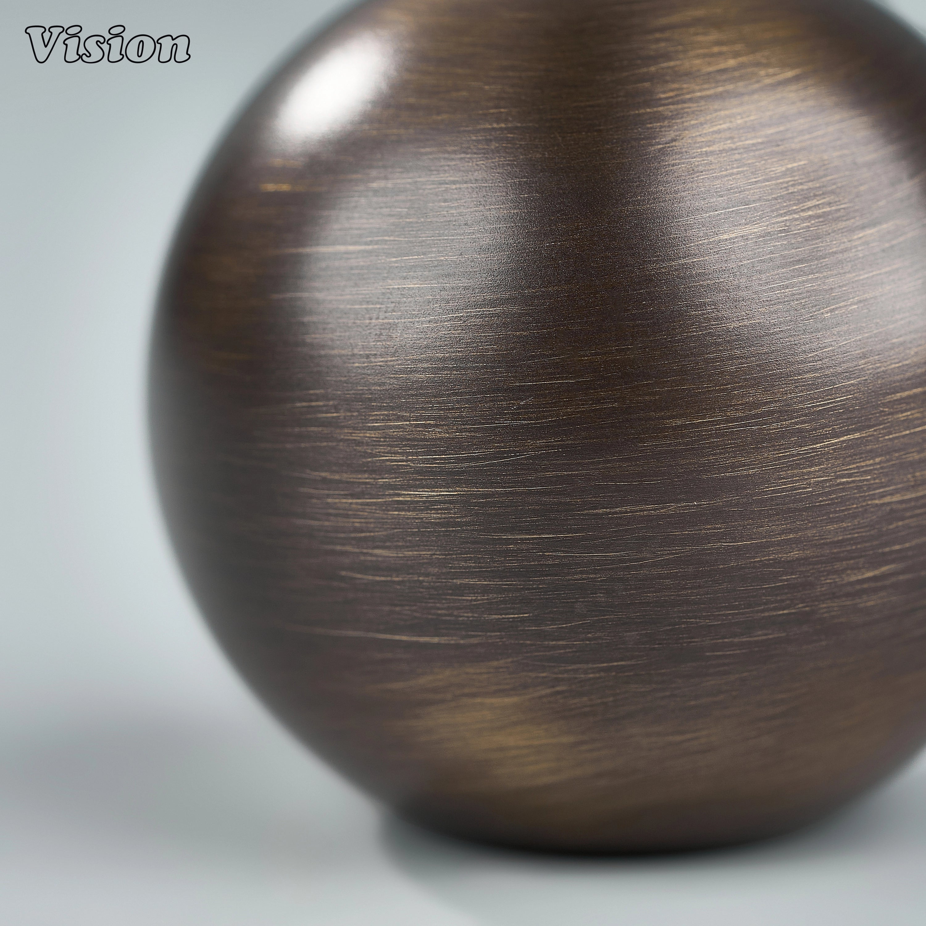 Antique Bronze solid brass round cabinet knob with smooth ball design for wardrobes