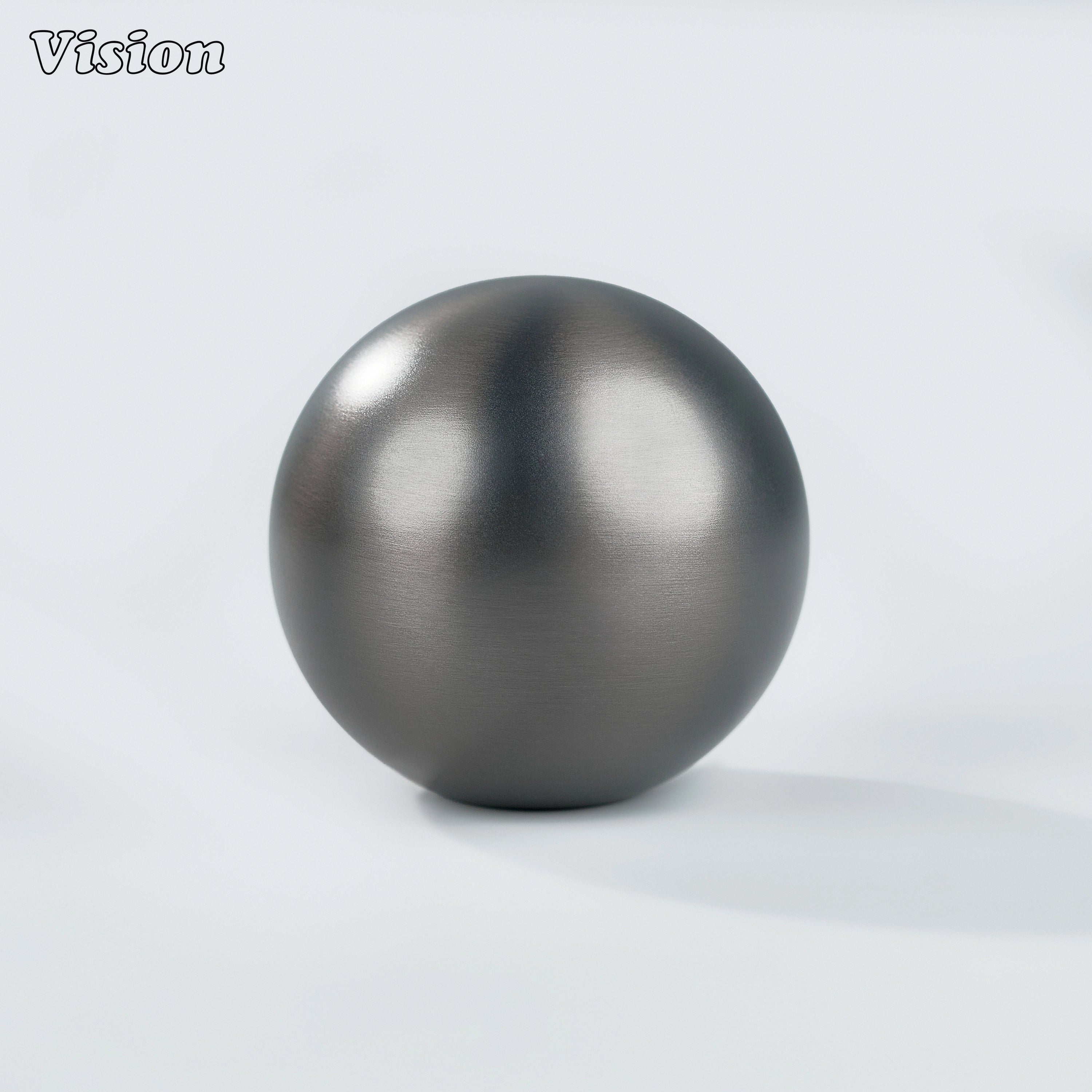 Solid brass cabinet knob with plain round ball profile in Gunmetal finish for cabinets