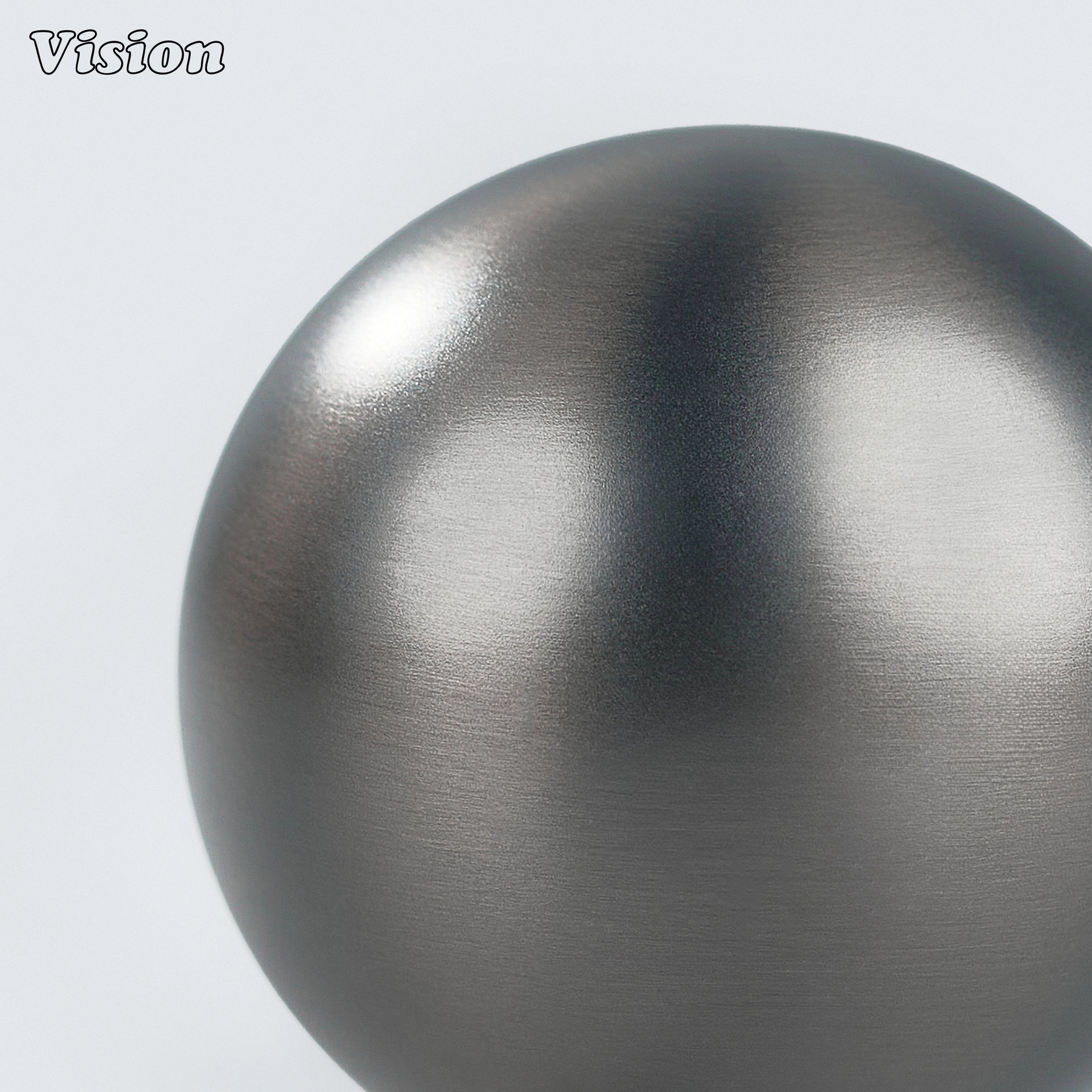Gunmetal solid brass ball knob with satin texture for kitchen cabinet use
