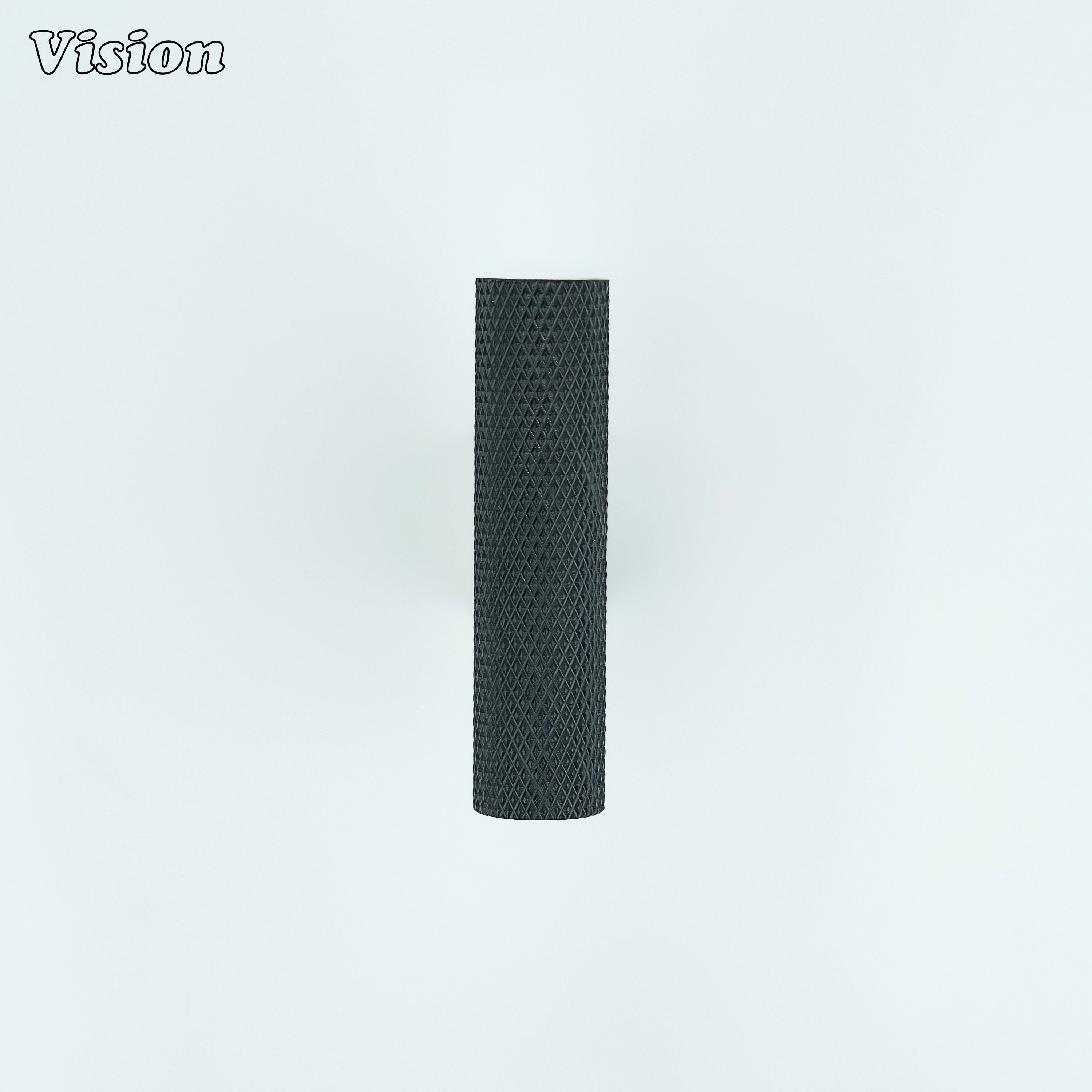 Knurled cabinet t-knob in Black finish for furniture storage