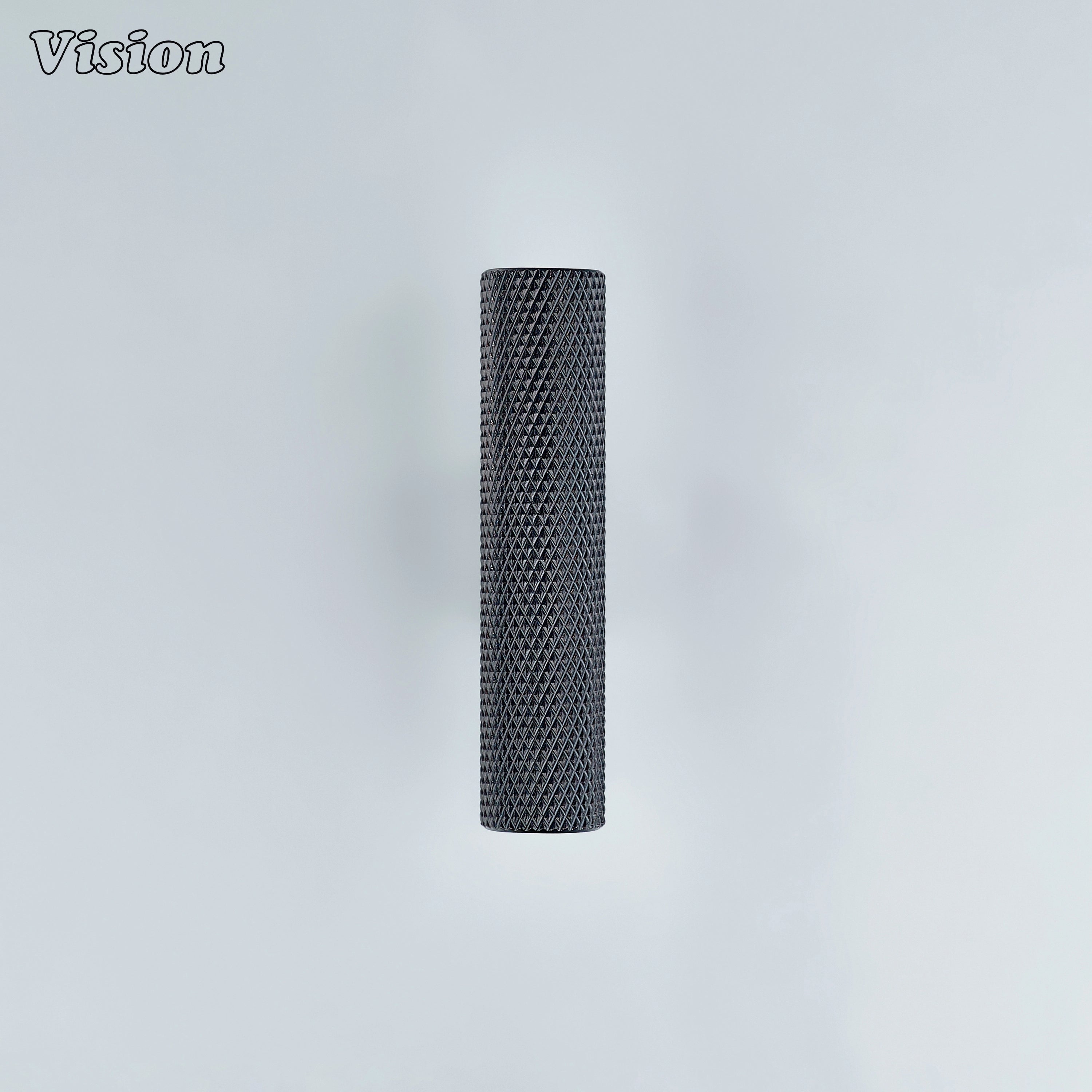 Rustic oil rubbed bronze knurled T-knob with squared leg for elegant drawers.