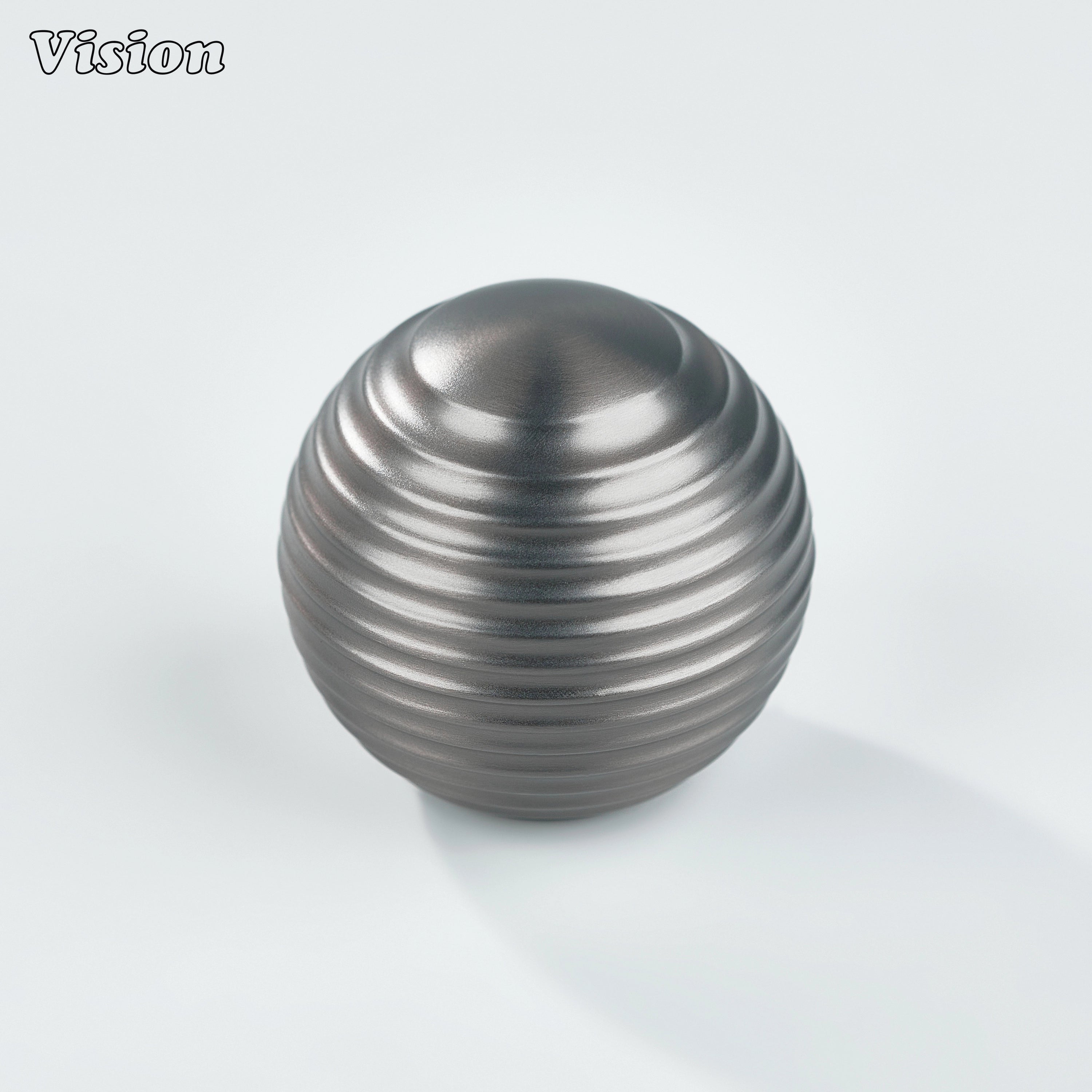 Gunmetal round cabinet knob featuring honeycomb texture for furniture drawers