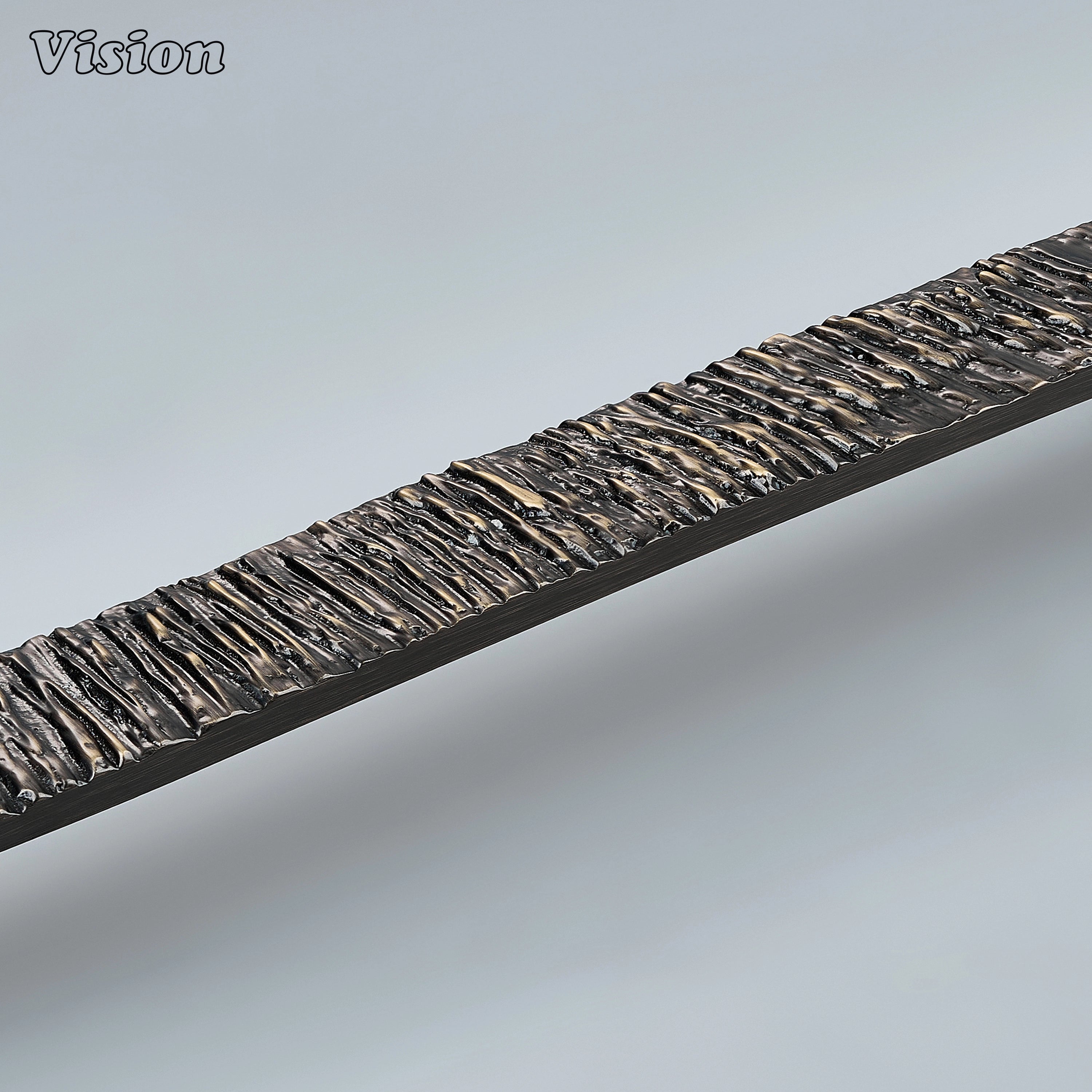 Solid brass Antique Bronze half round handcrafted pull handle for elegant furniture and premium interior doors.