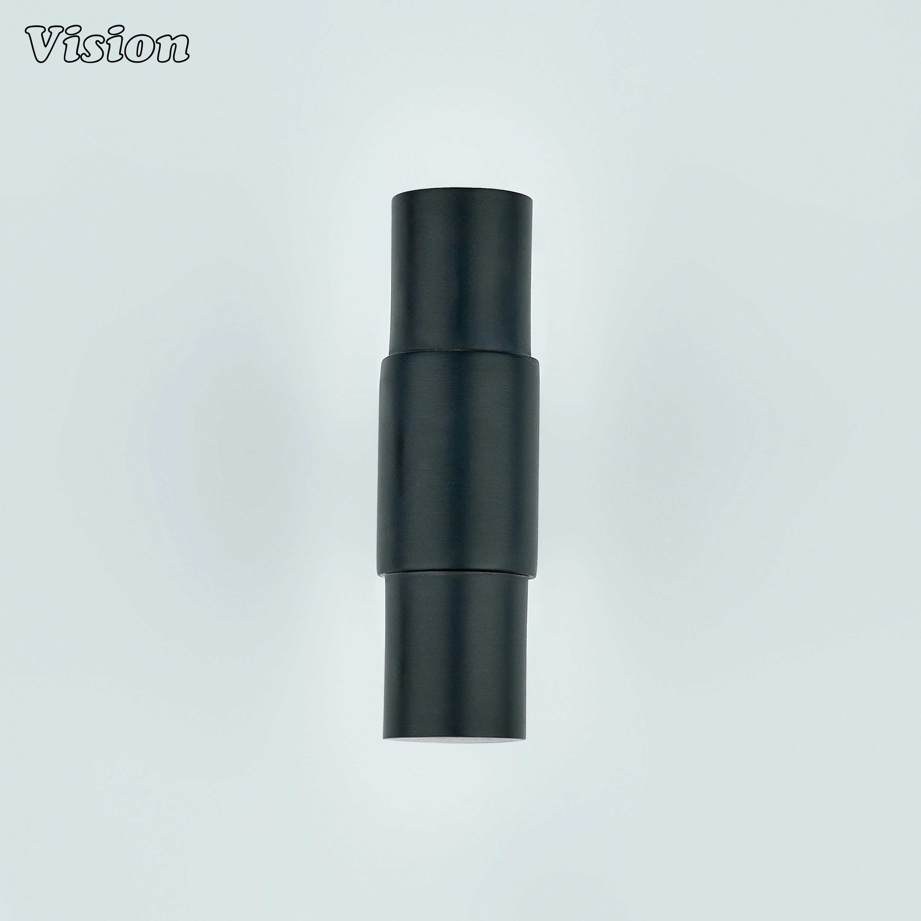 Black cabinet t-knob with clean round profile for modern drawers