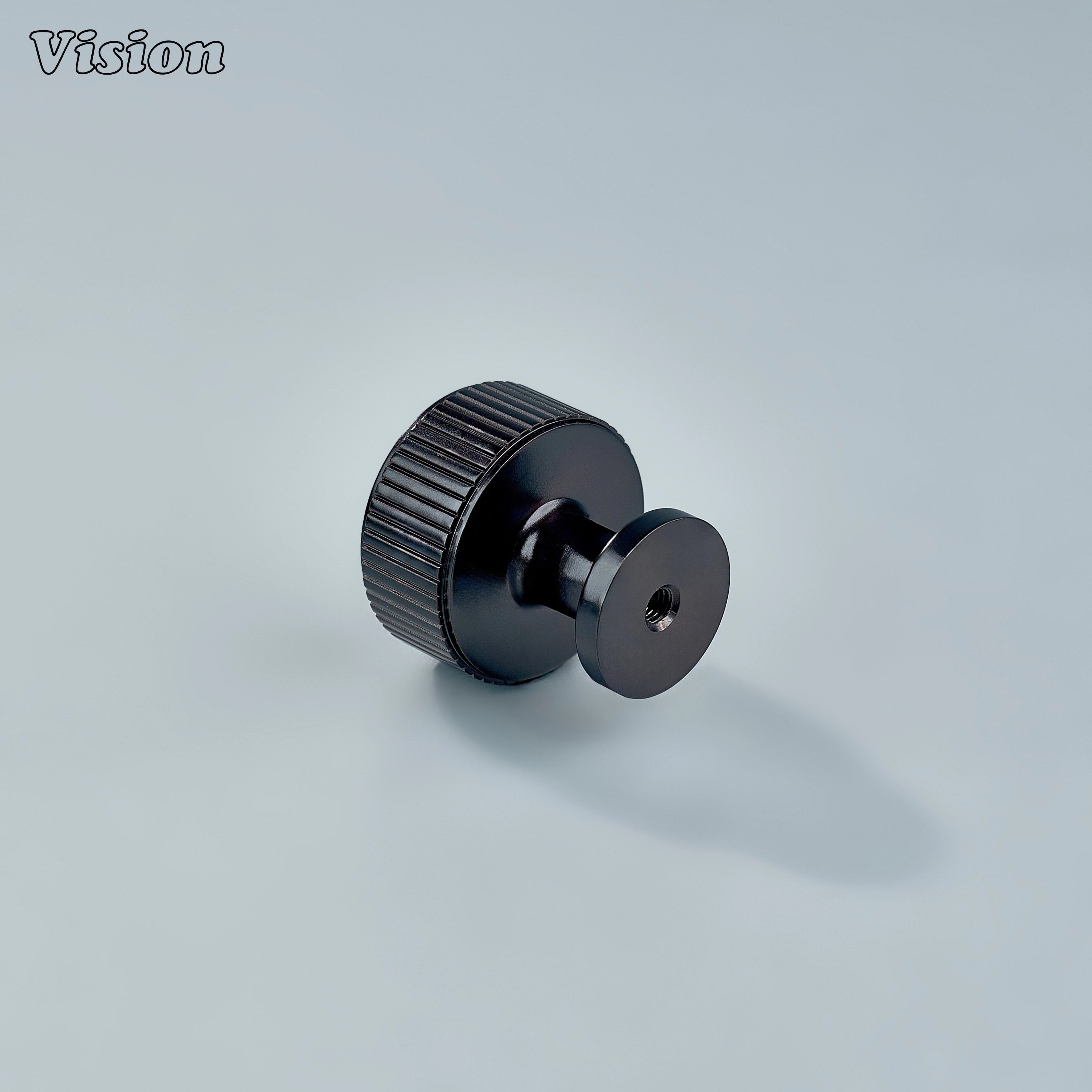 Oil Rubbed Bronze knurled brass round cabinet knob for wardrobe cabinet applications