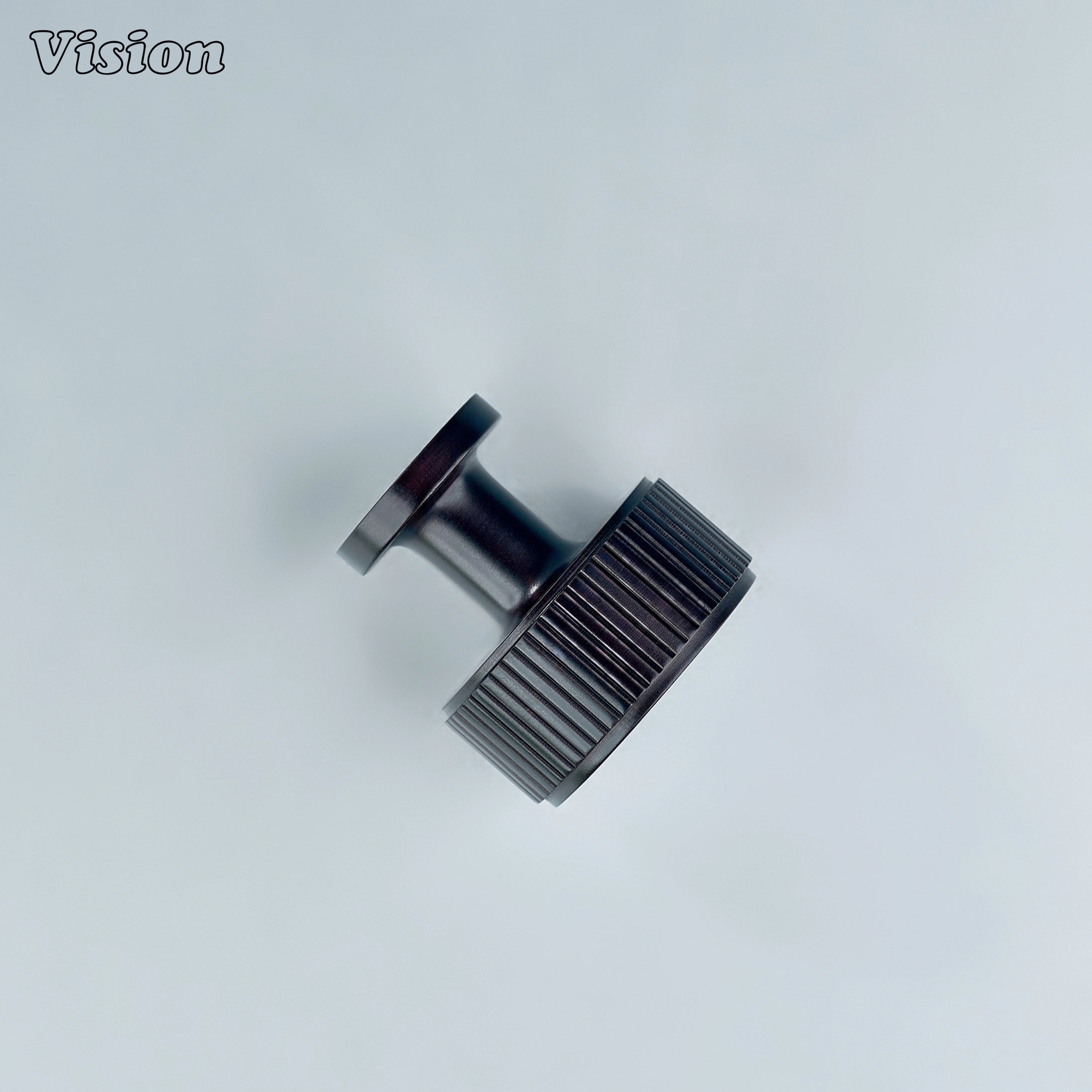 Oil Rubbed Bronze finished knurled brass cabinet knob for classic cabinet interiors