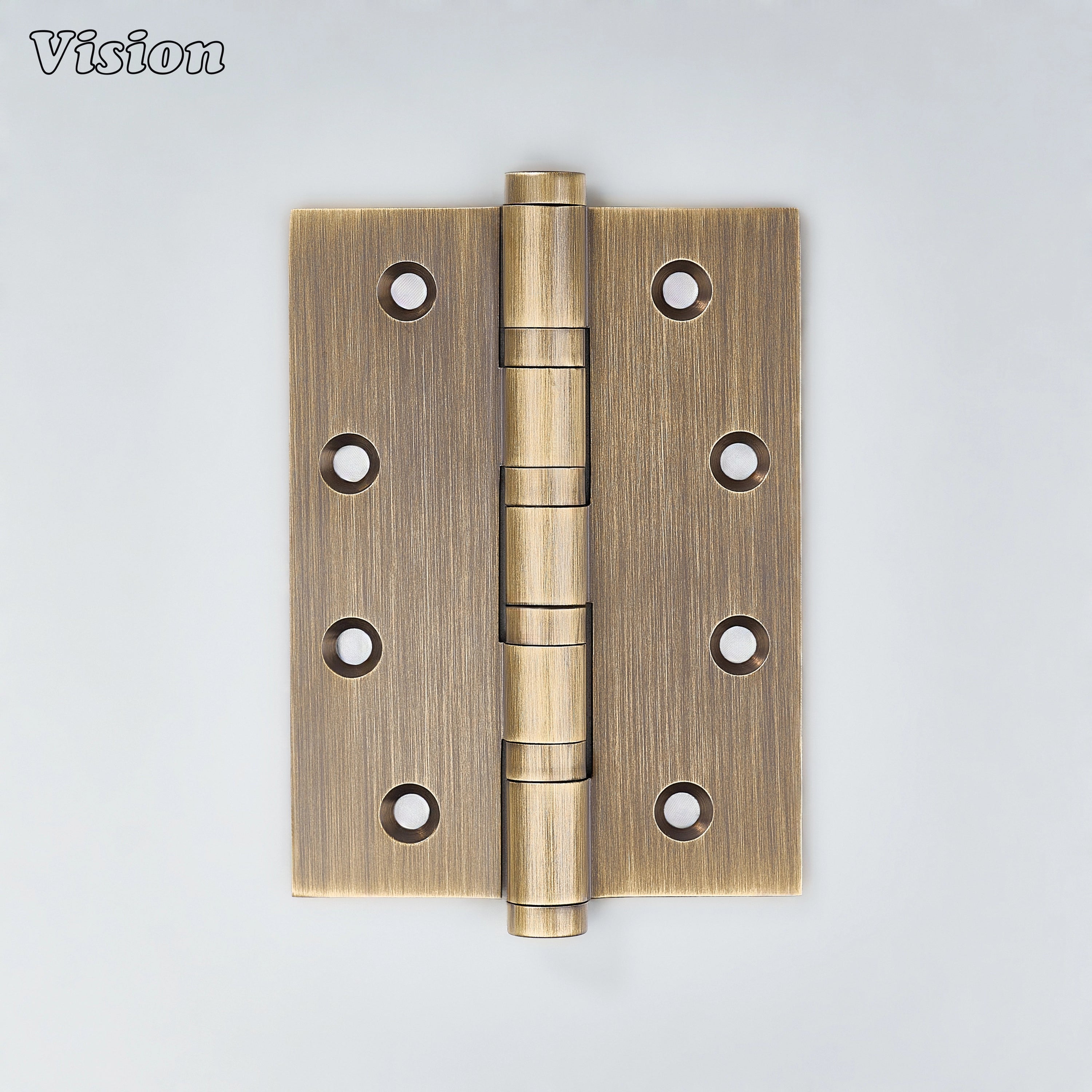 Antique Bronze rectangular brass door hinge with bearing system for heavy interior doors