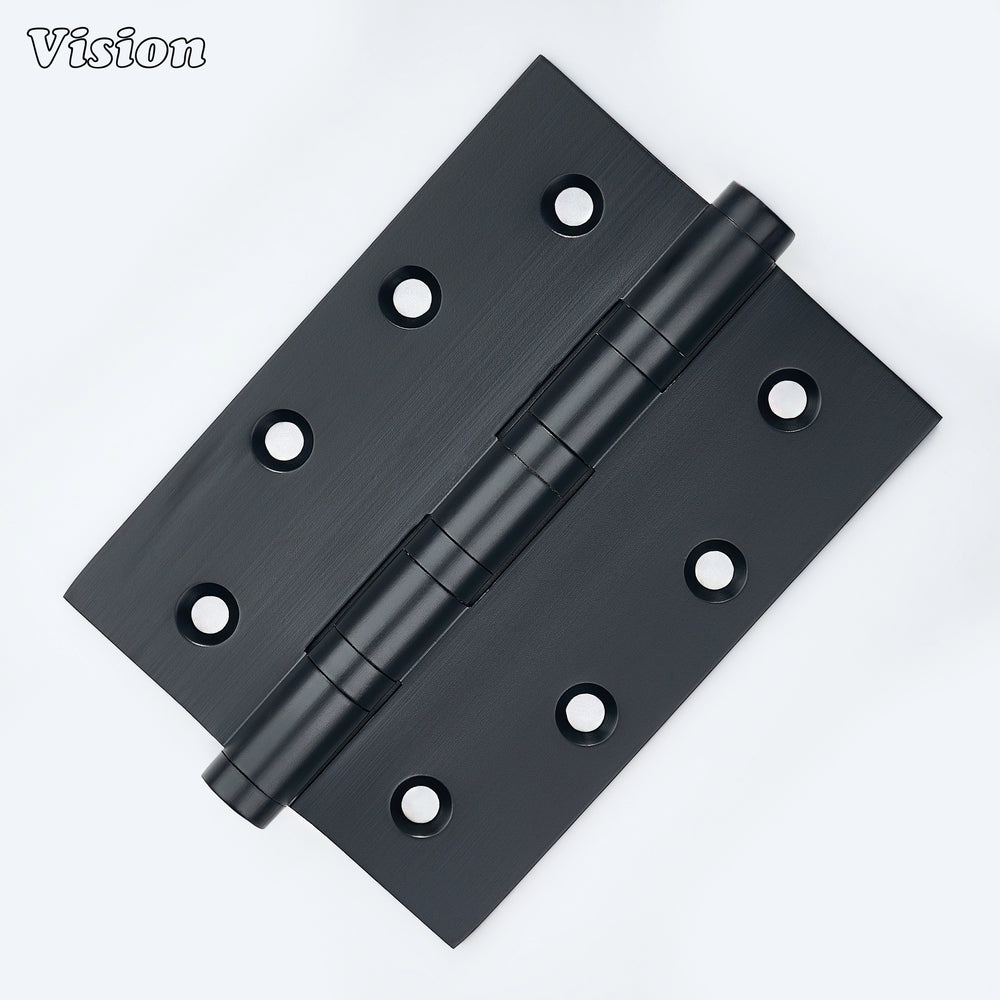 Eterna Bearing Brass Rectangle Door Hinges - Black | Vision Cabinet ...