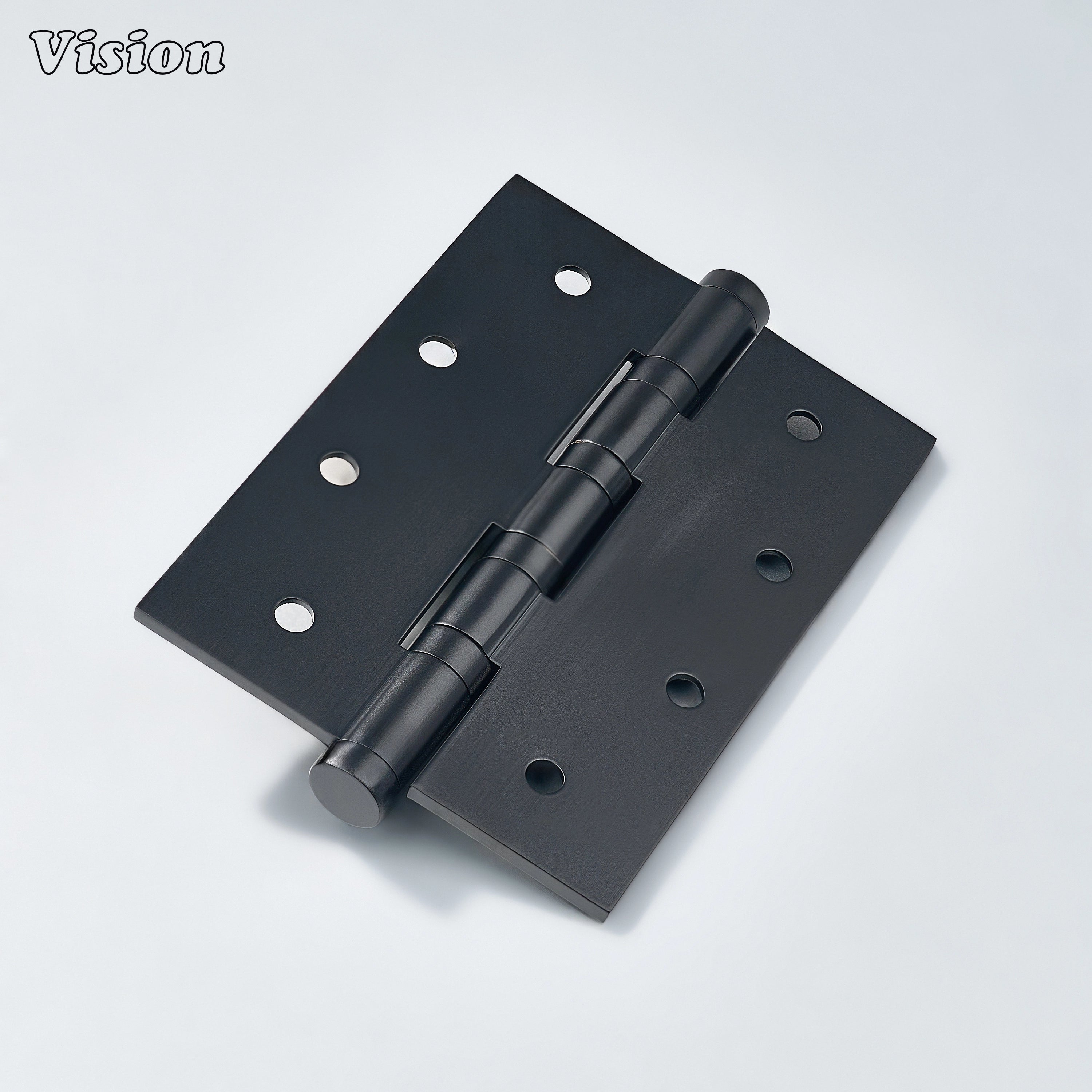 Black solid brass door hinge with smooth bearing movement for door hardware