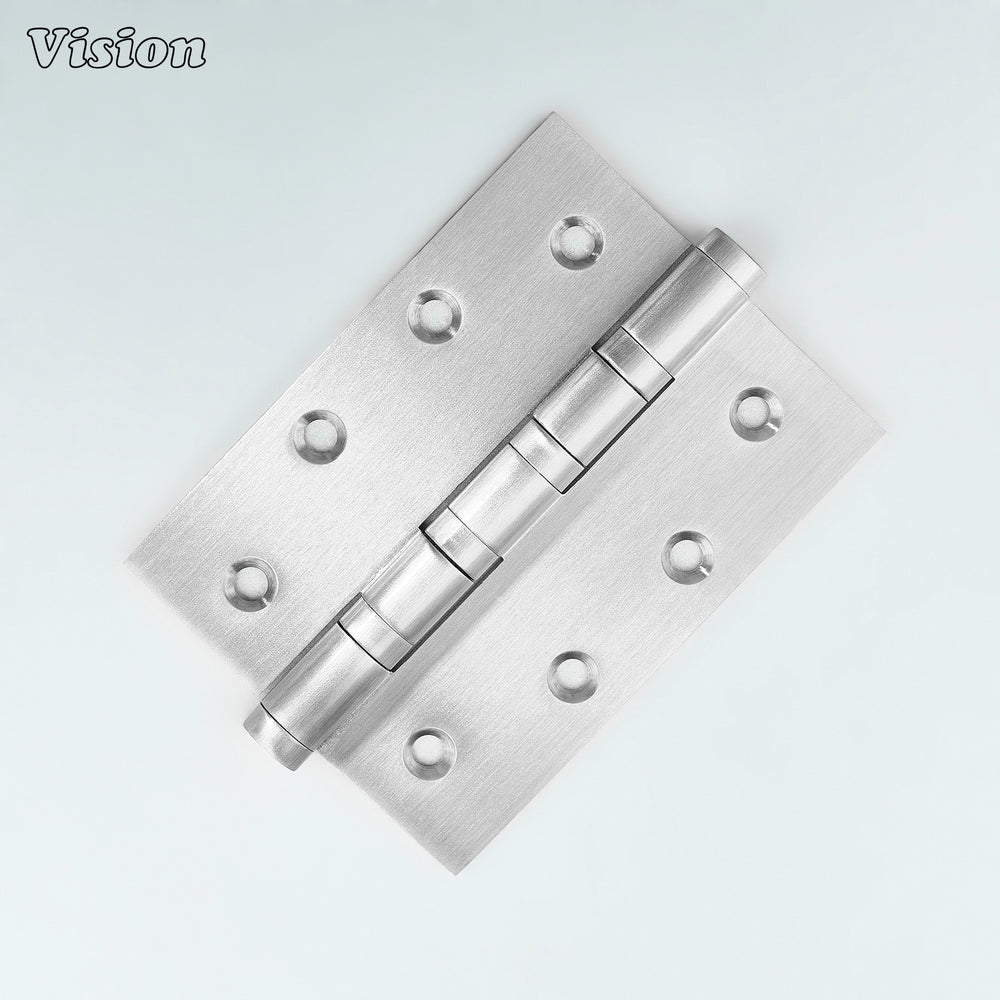 Rectangular Hinge Eterna Bearing Brass Rectangle Door Hinges - Silver | Vision Cabinet ...