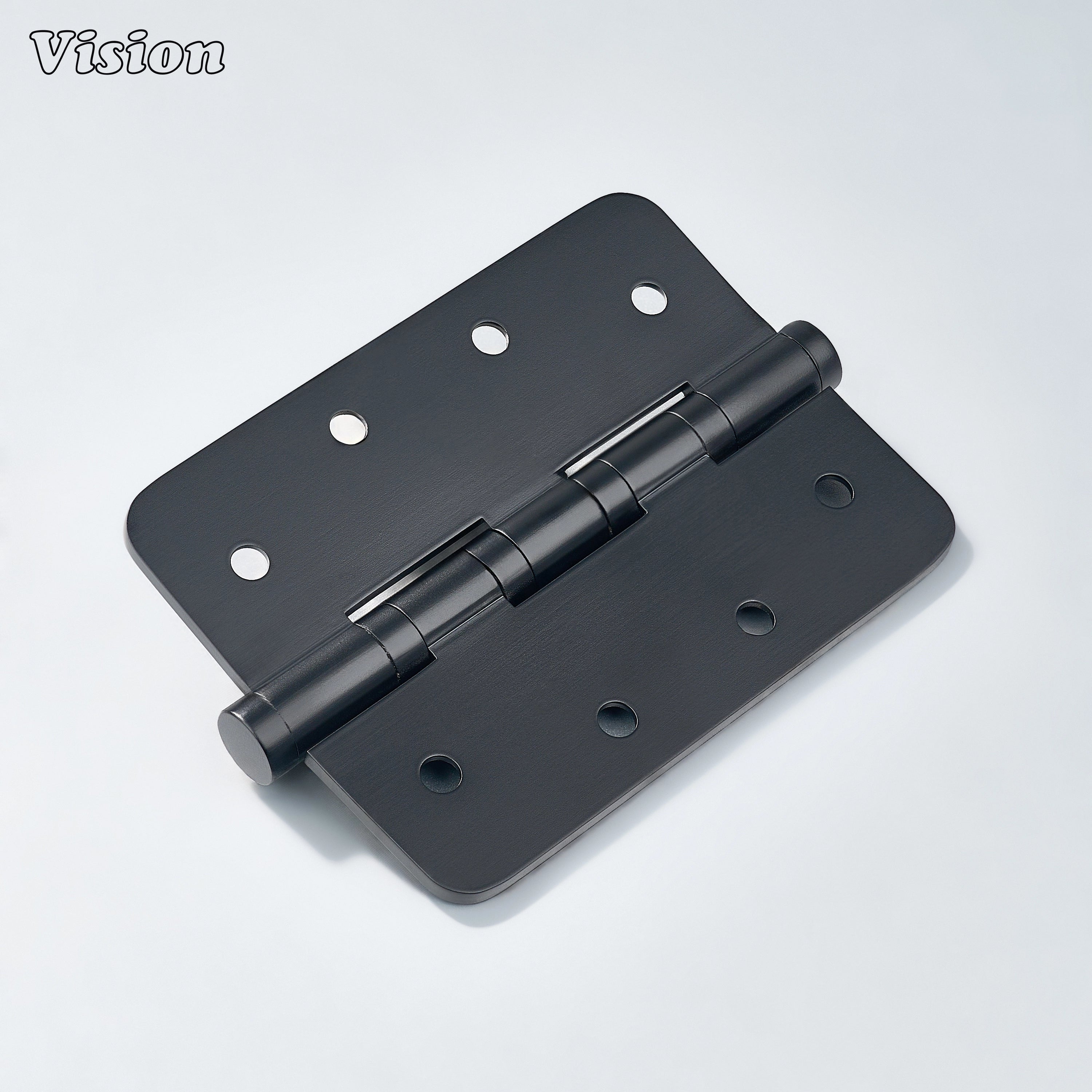 Black finish plain brass door hinge with bearing for cabinet doors