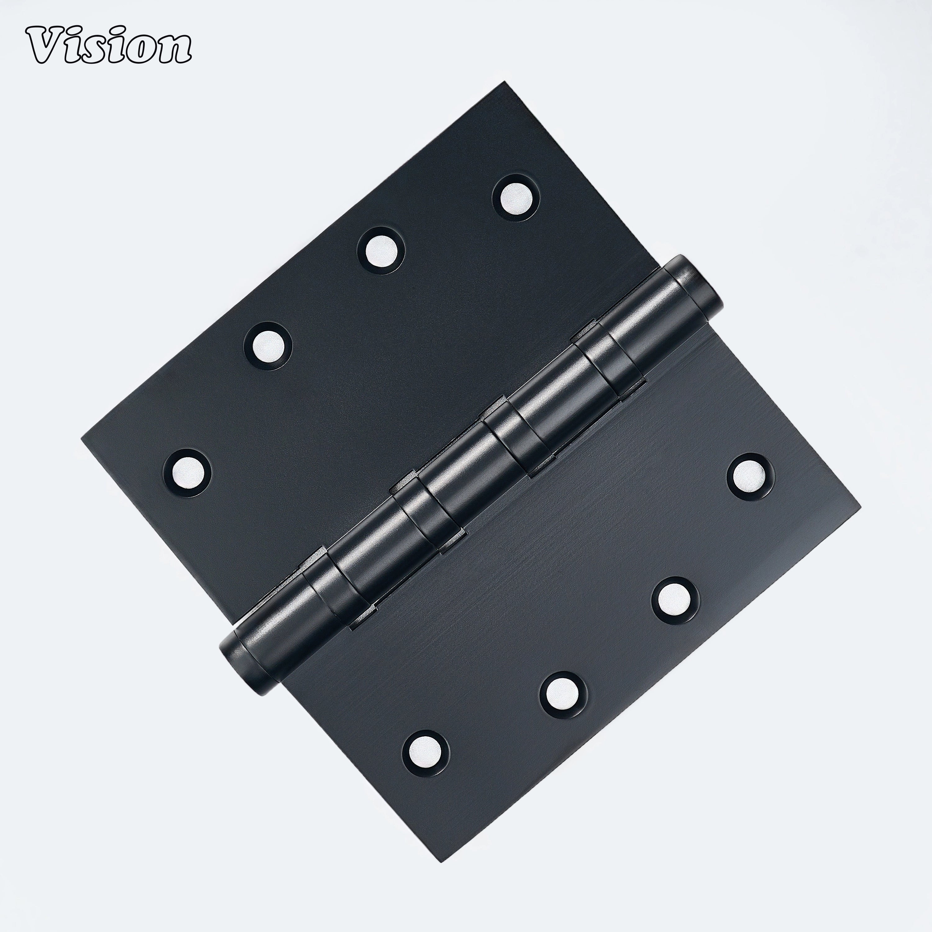 Black bearing brass door hinge with square edge design for home doors