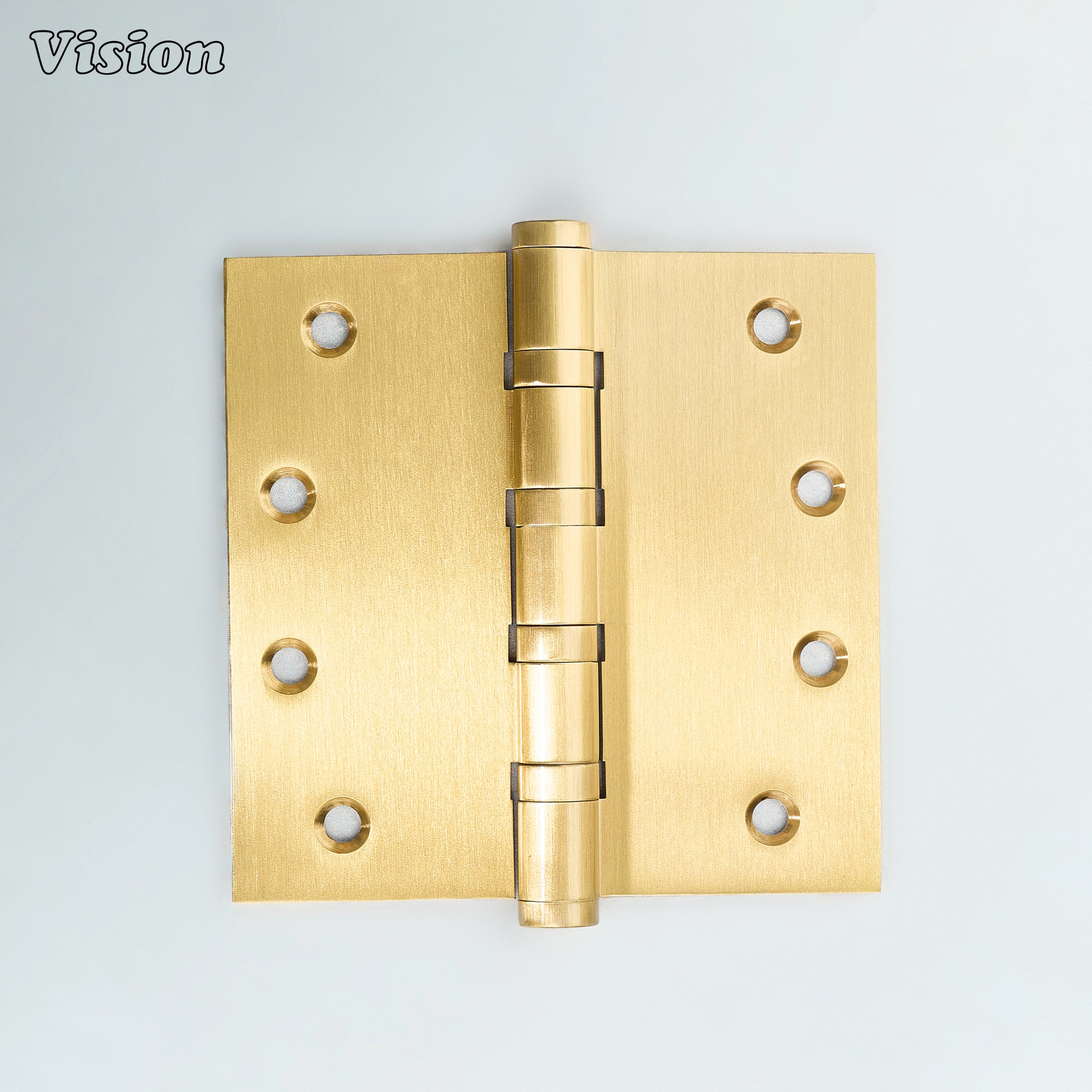 Plain profile Gold brass door hinge designed for wardrobe and interior door use