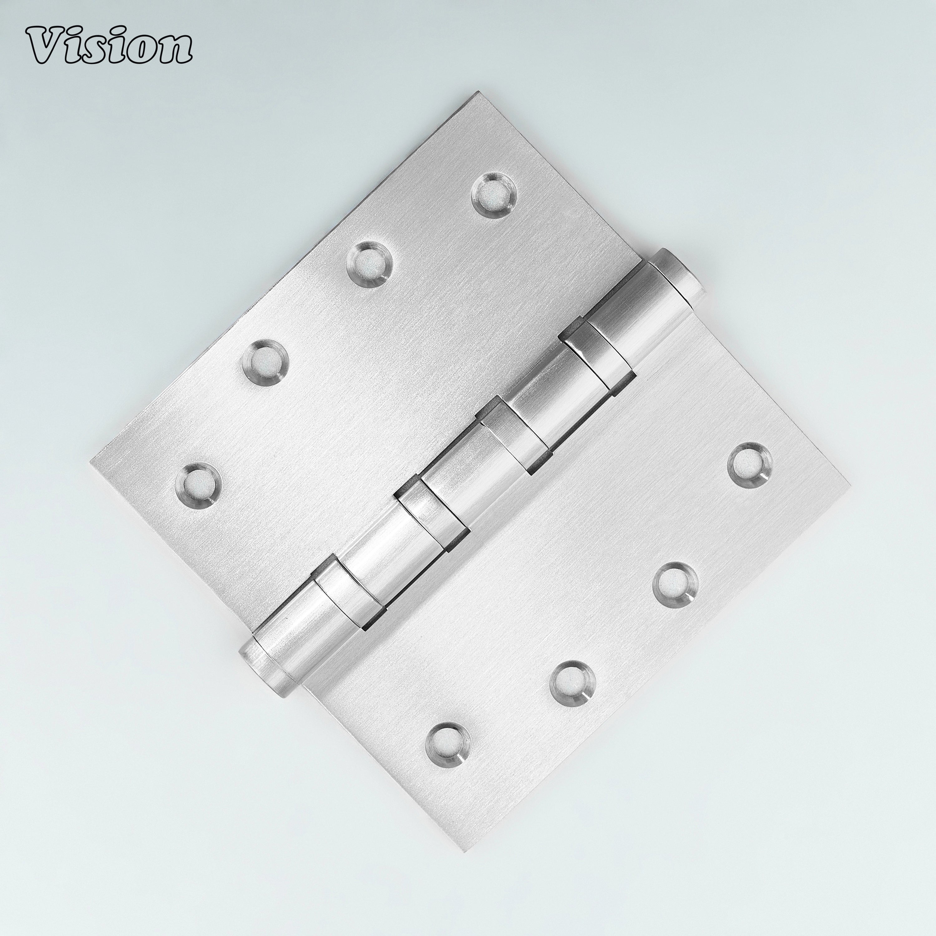 Silver square bearing brass door hinge for furniture door installations
