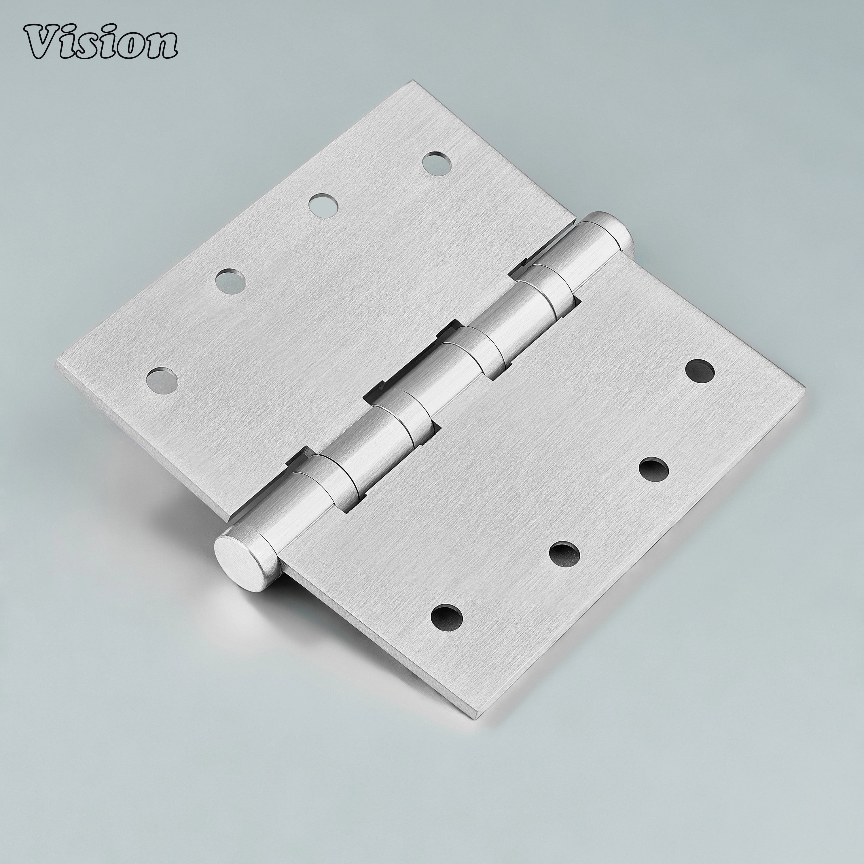 Plain profile Silver brass door hinge for residential door hardware