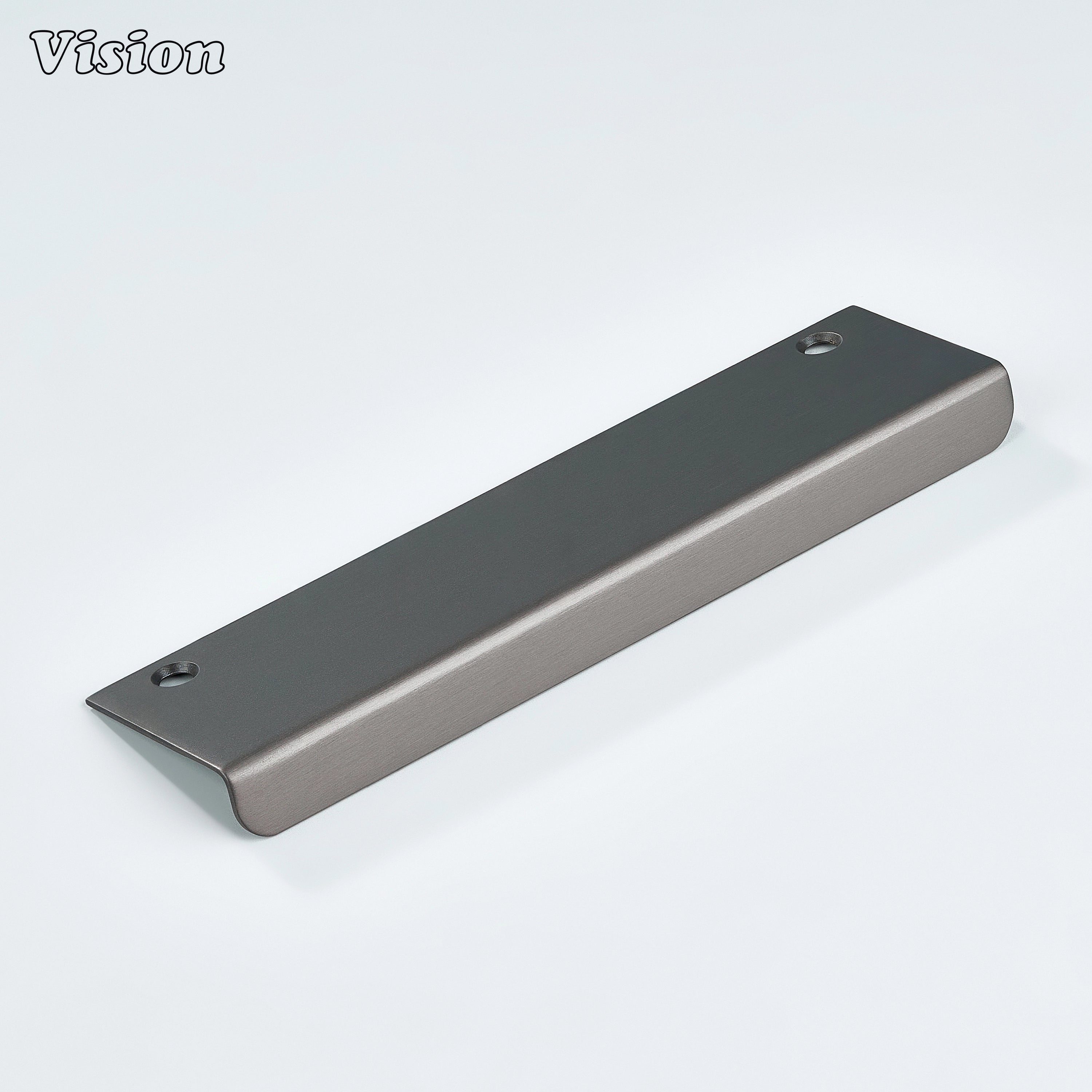Gunmetal cabinet handle slim bar edge pull for furniture units