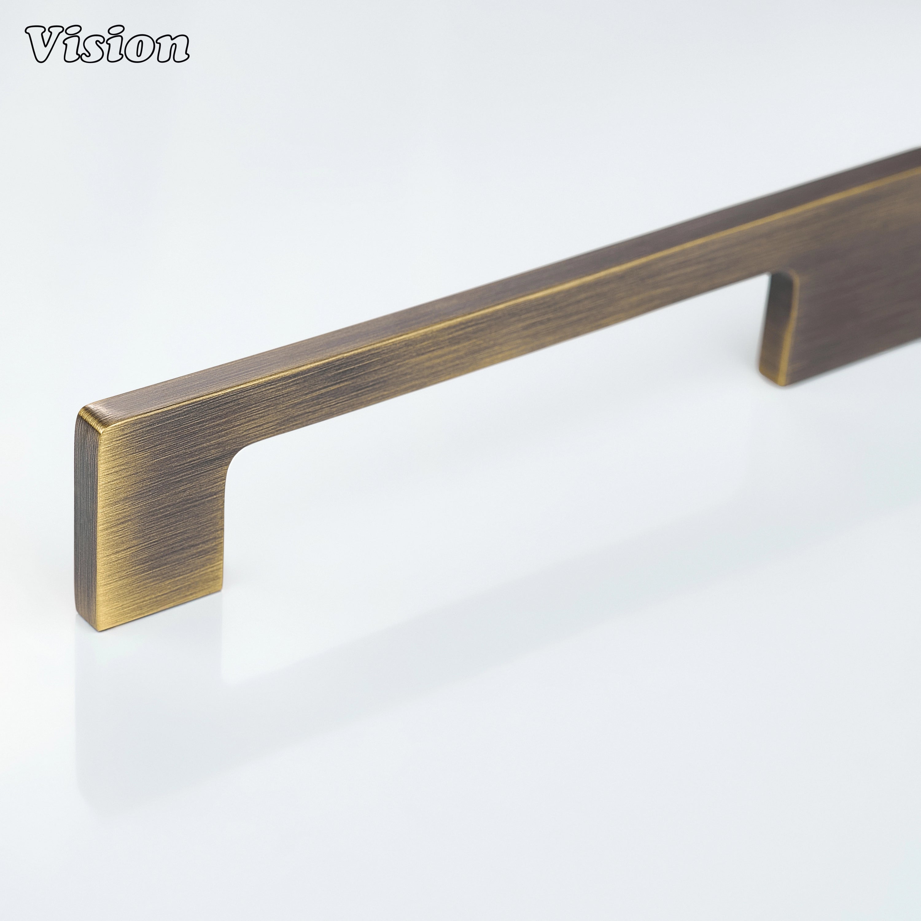 Antique Bronze cabinet handle with plain slim bar profile for cabinets