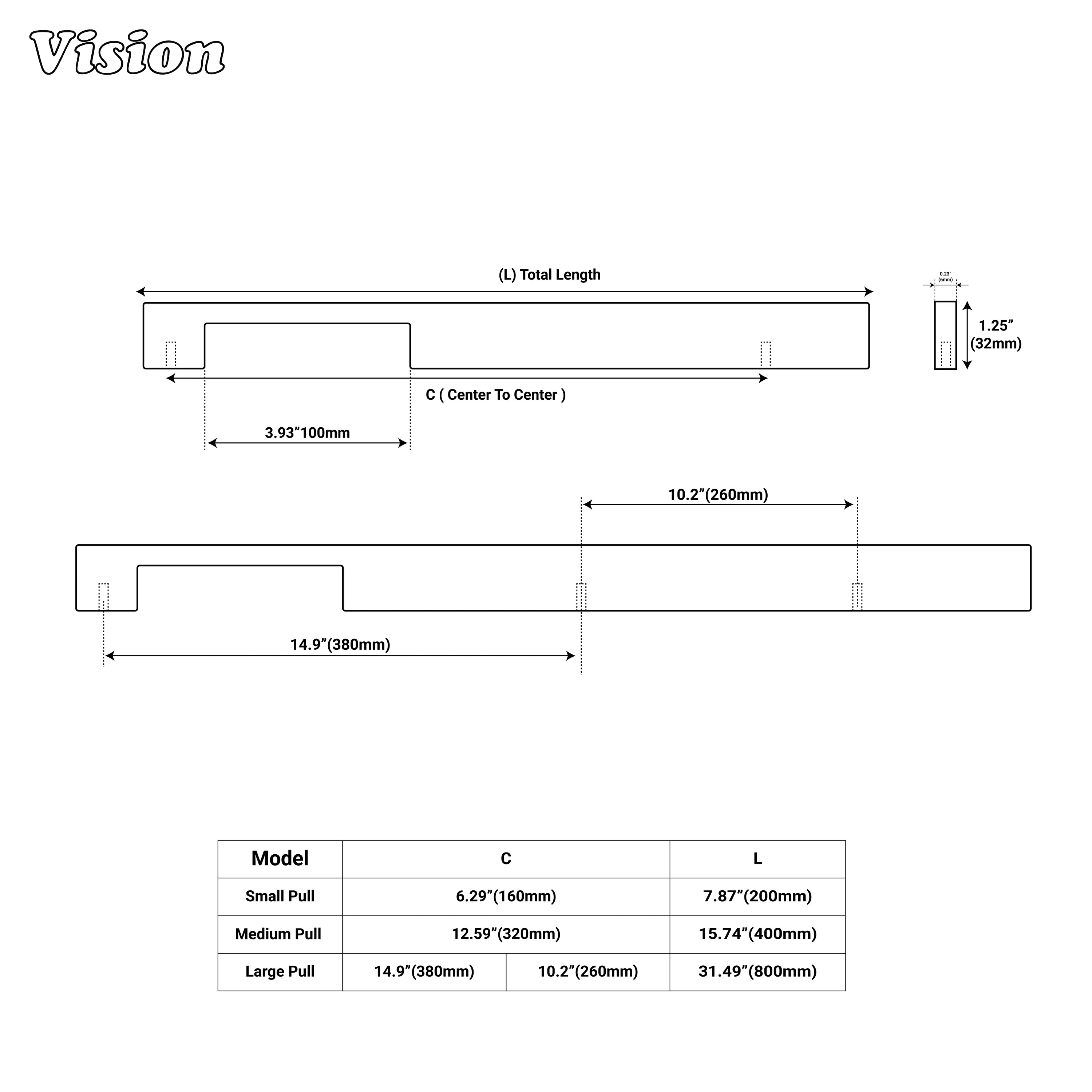 Plain Silver slim cabinet handle used on storage cabinets