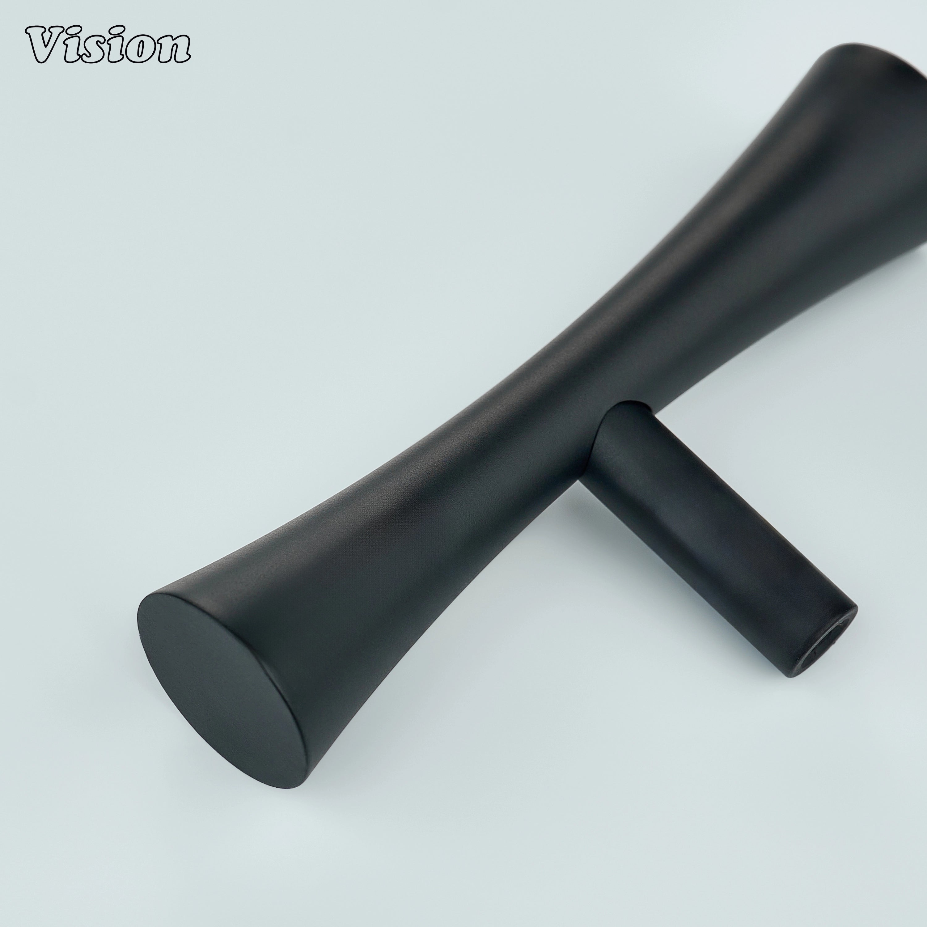 Black brass cabinet knob curved handle for cabinets