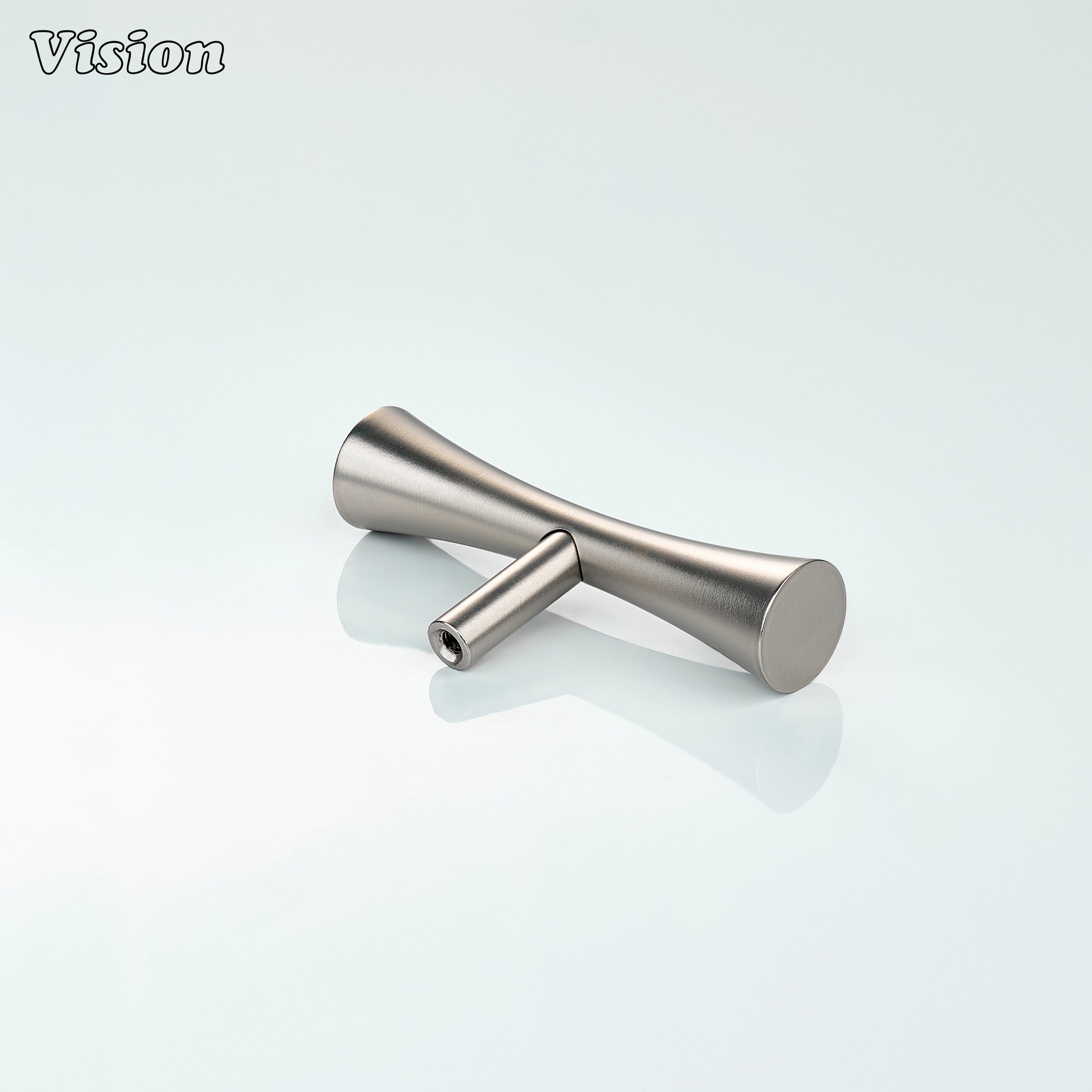Silver cabinet t-knob plain bar style for furniture drawers