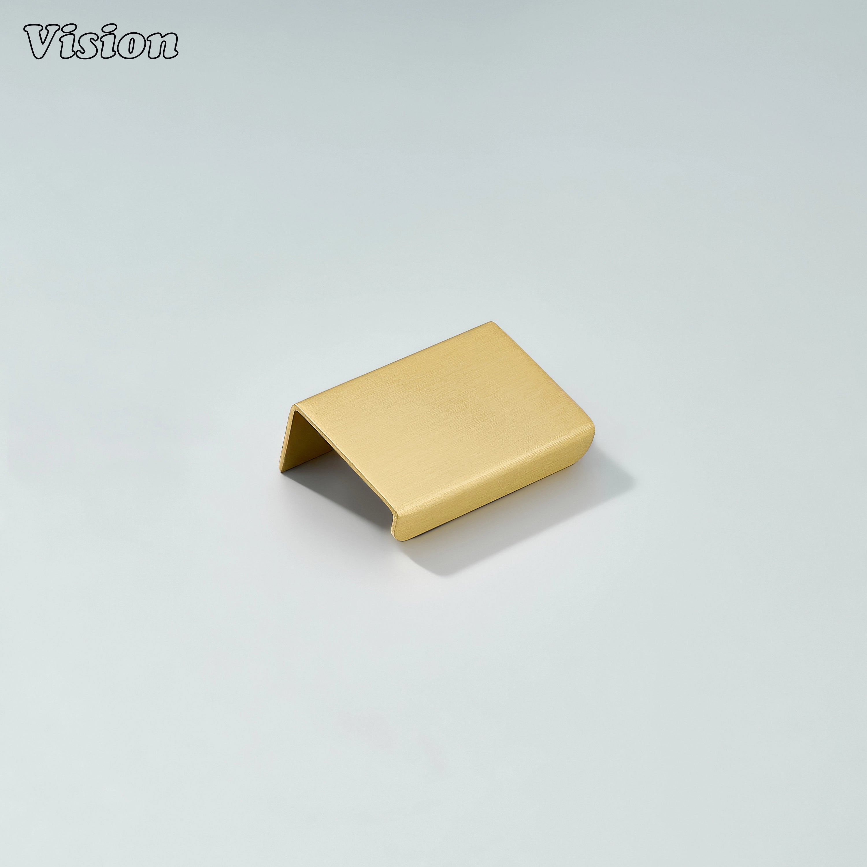 Plain linear Gold cabinet handle designed for kitchen cabinets and furniture fronts