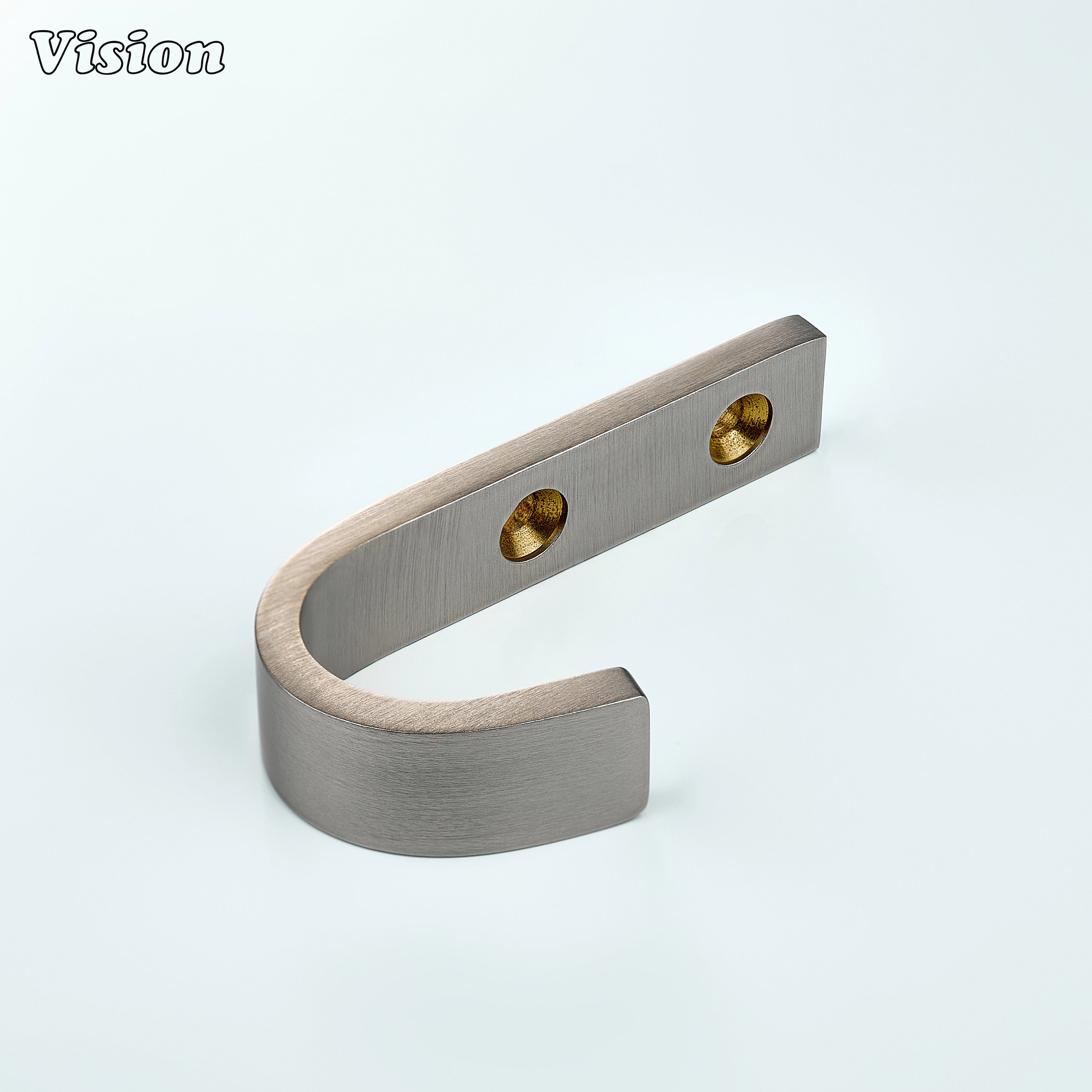 Heavy duty wall hook in Silver finish with smooth J design for bath robes