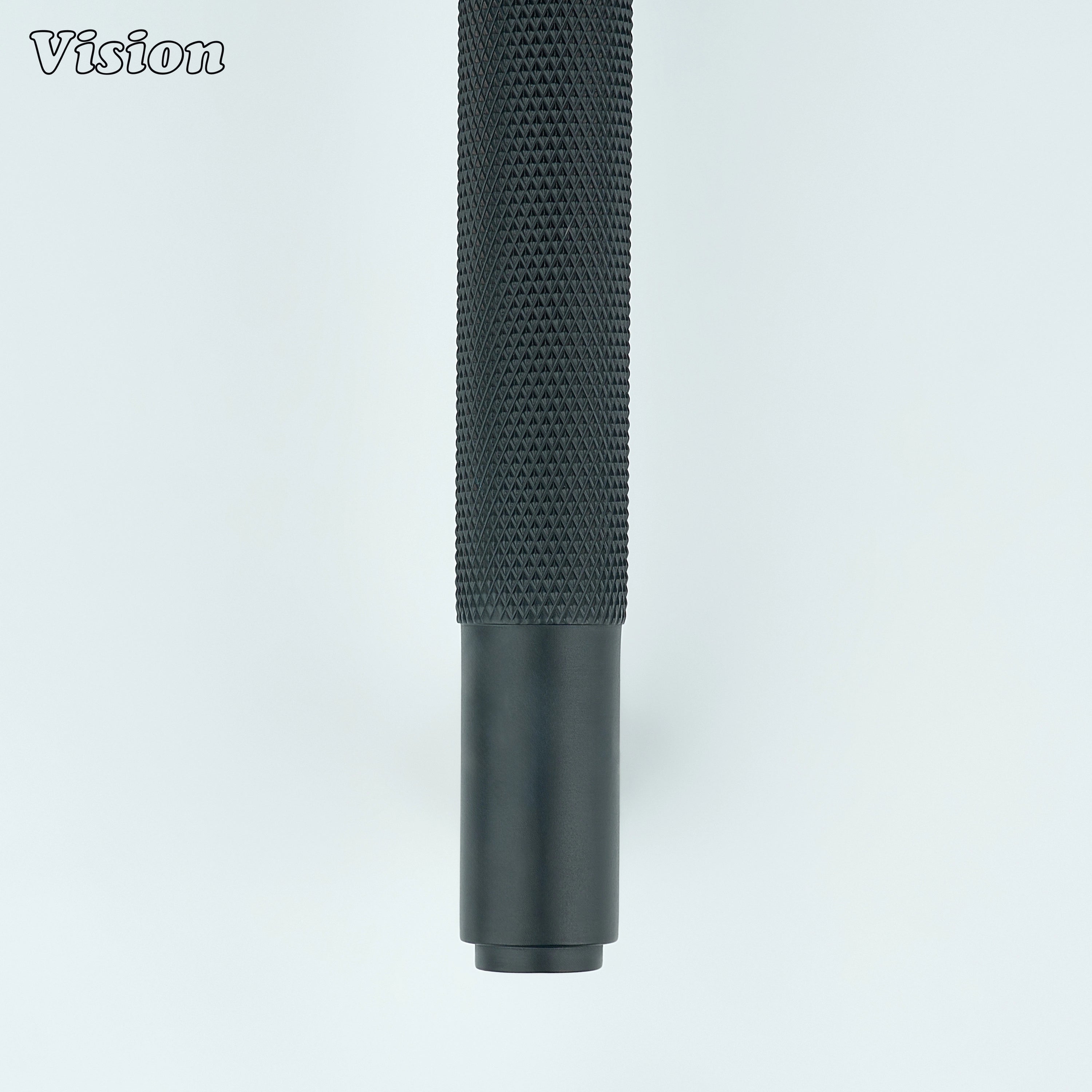Black knurled bar cabinet handle for cabinet doors