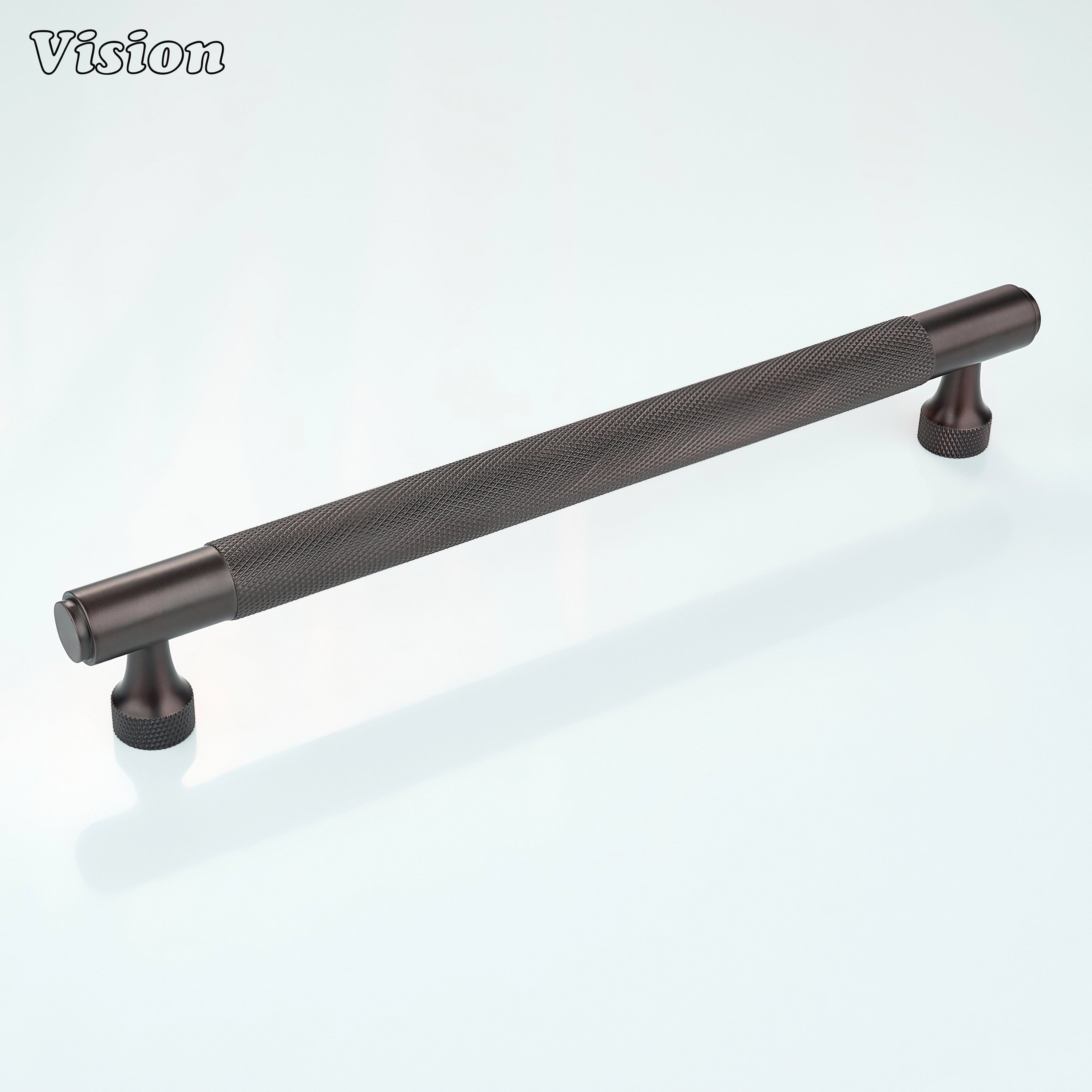Oil Rubbed Bronze brass knurled cabinet handle for cabinet doors