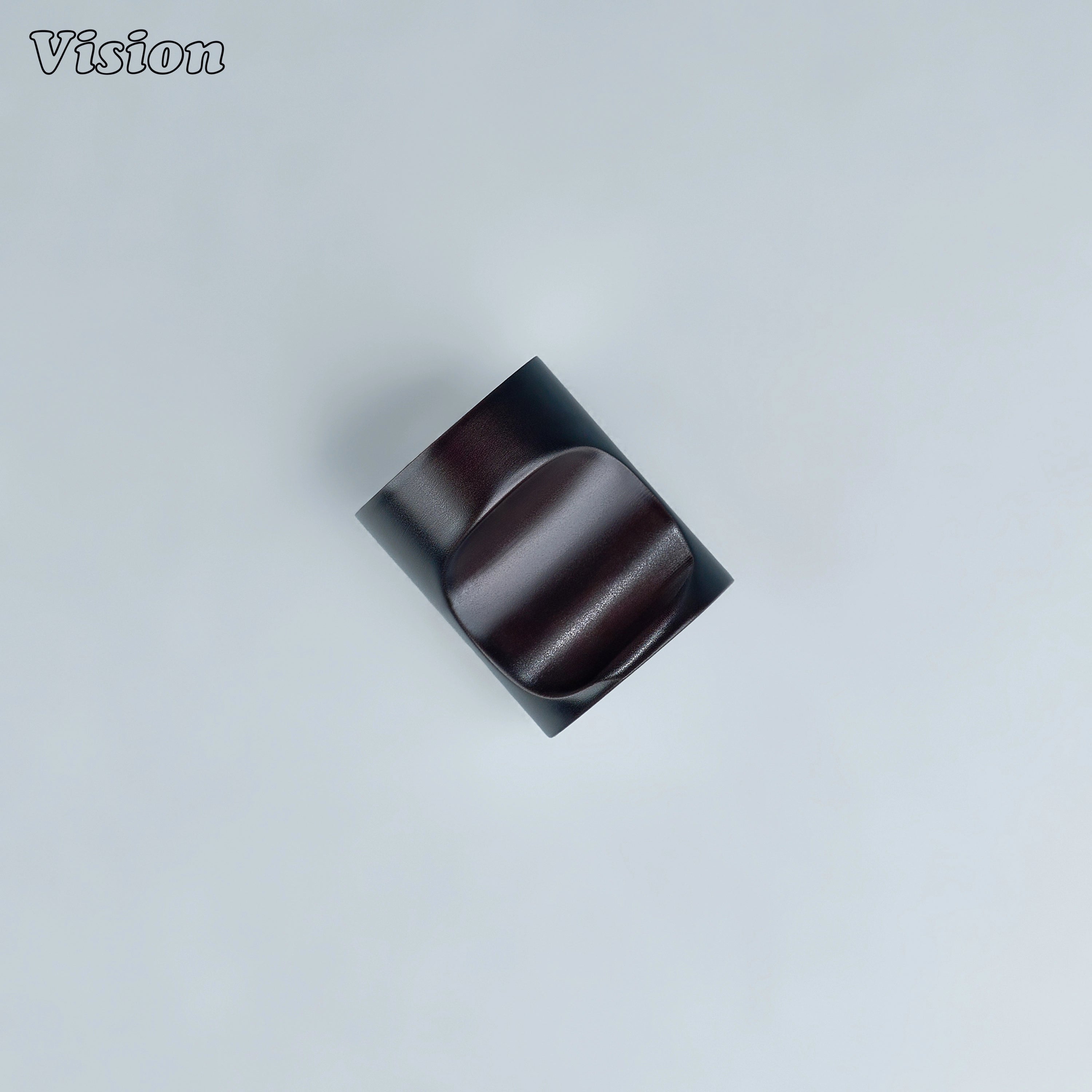 Smooth round Oil Rubbed Bronze cabinet knob with finger space for cabinets