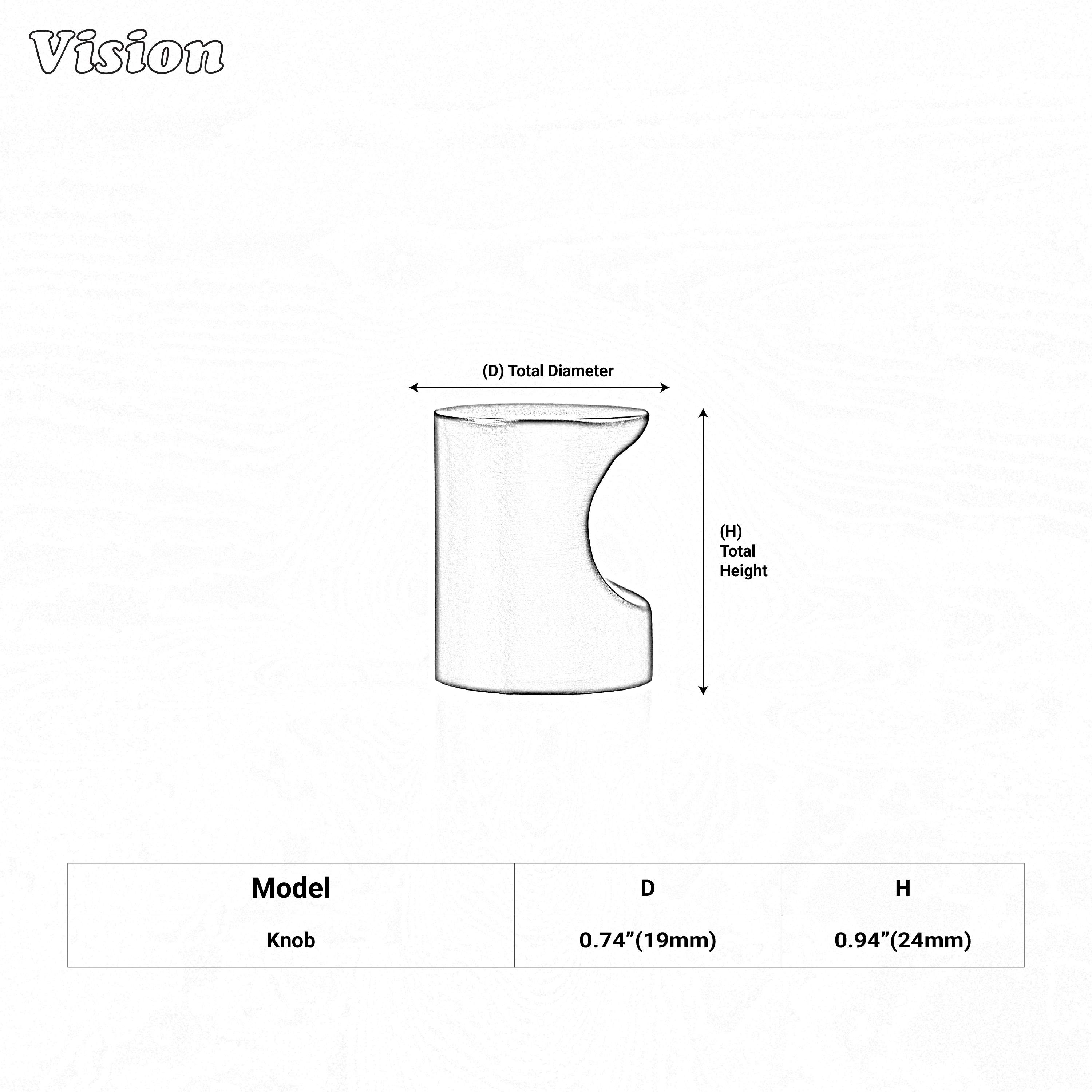 Plain solid brass Oil Rubbed Bronze cabinet knob for premium furniture