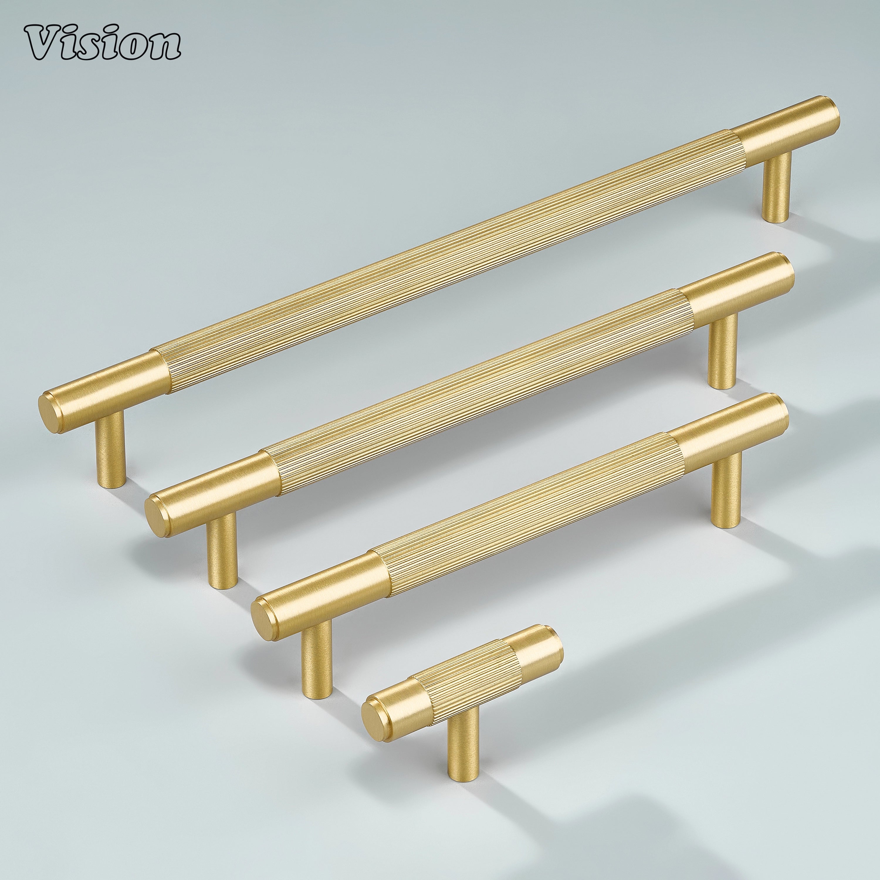Ignite gold linear handle ideal for wardrobes and drawers.