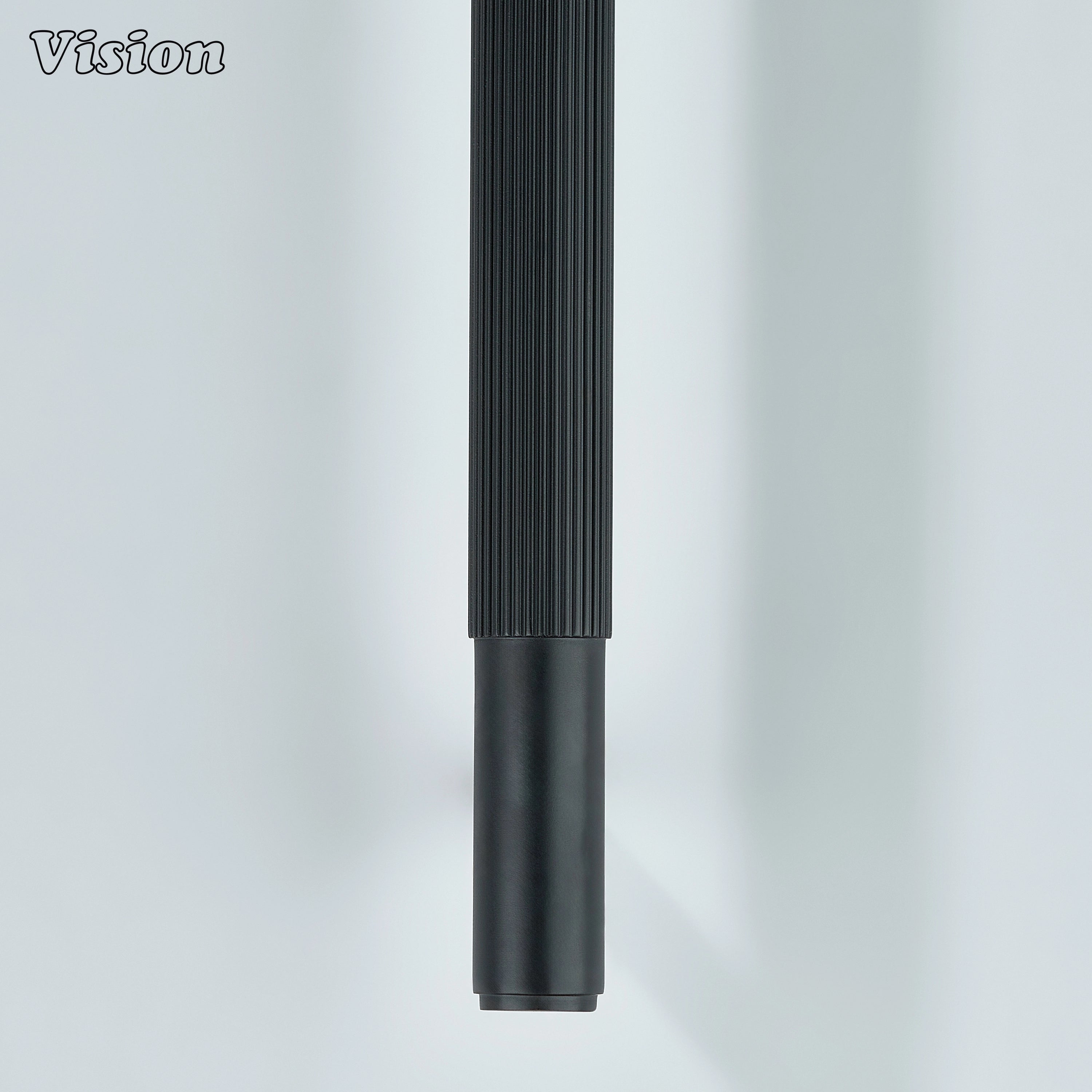 Elegant black satin brass linear handle for kitchen cabinets.