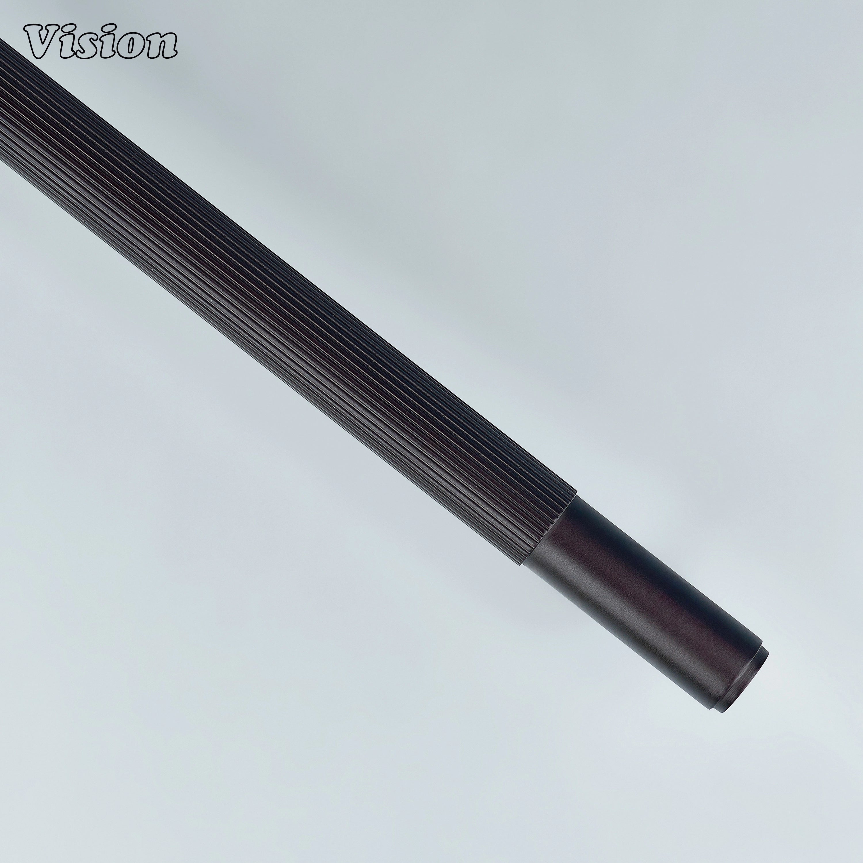 Elegant curved linear handle for wardrobes and cupboards.