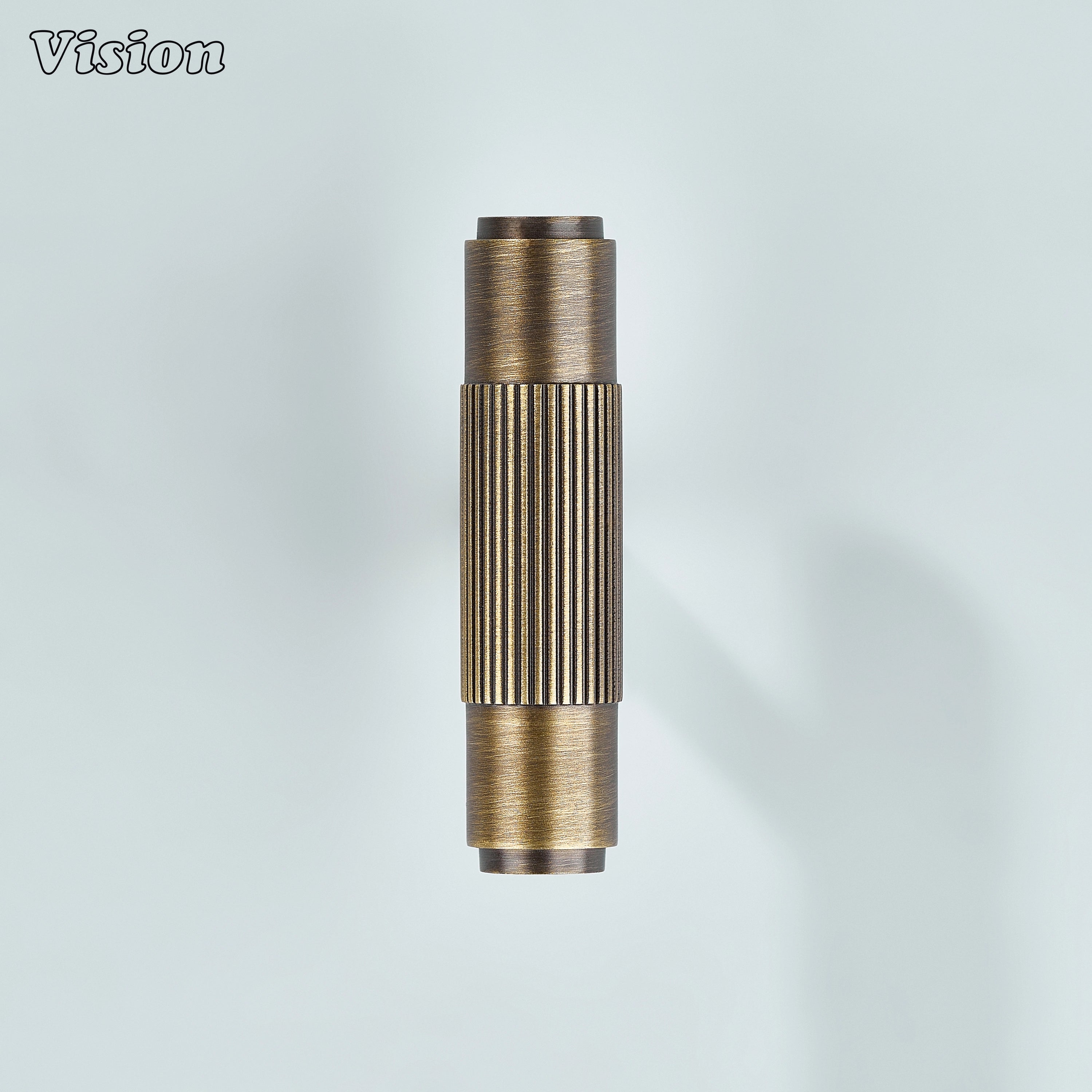 Solid brass antique bronze T-knob for cupboards and wardrobes.