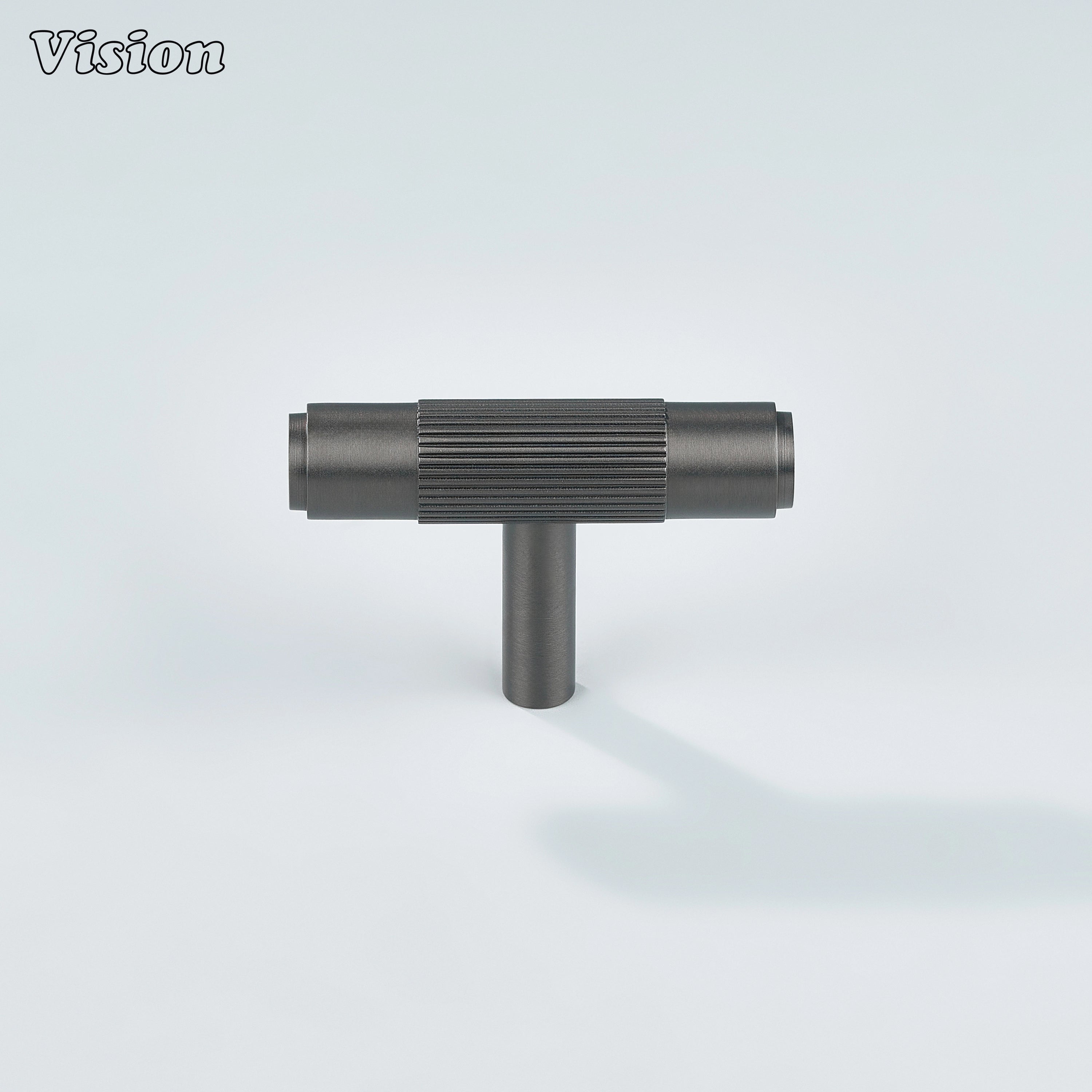 Ignite gunmetal T-knob offering superior grip and style.